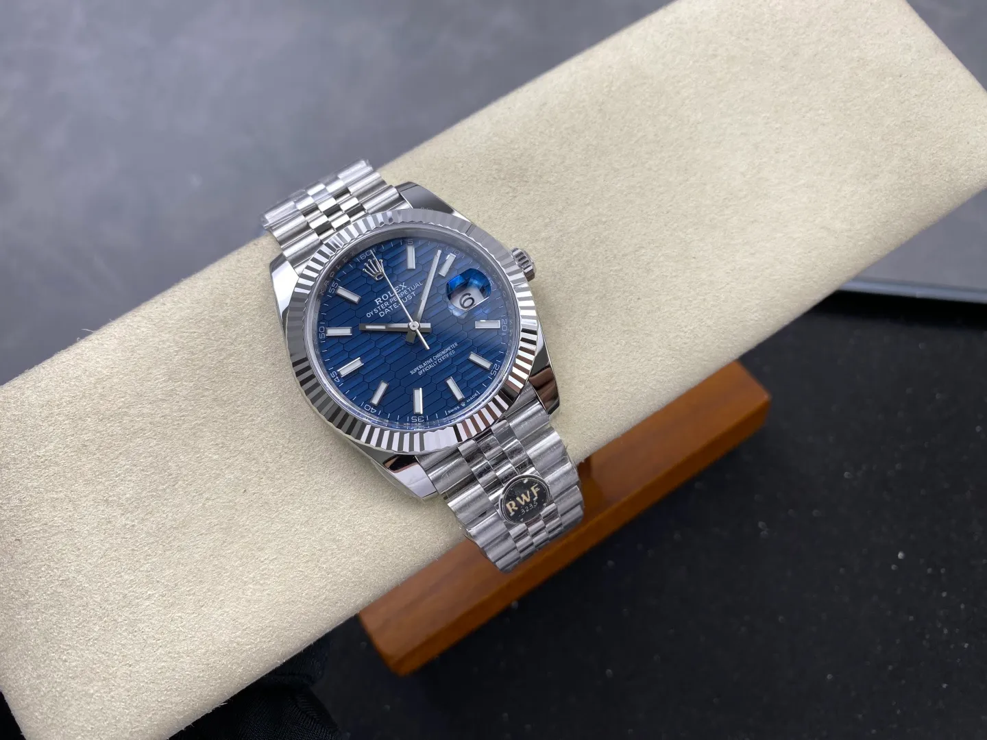 Rolex DateJust 41 126334 RWF 1:1 Best Edition Blue Textured Stick Dial on Jubilee Bracelet JH3235 (Free Sprung) 27 d6383cf4acf9e79 阿默表行AmoWatch