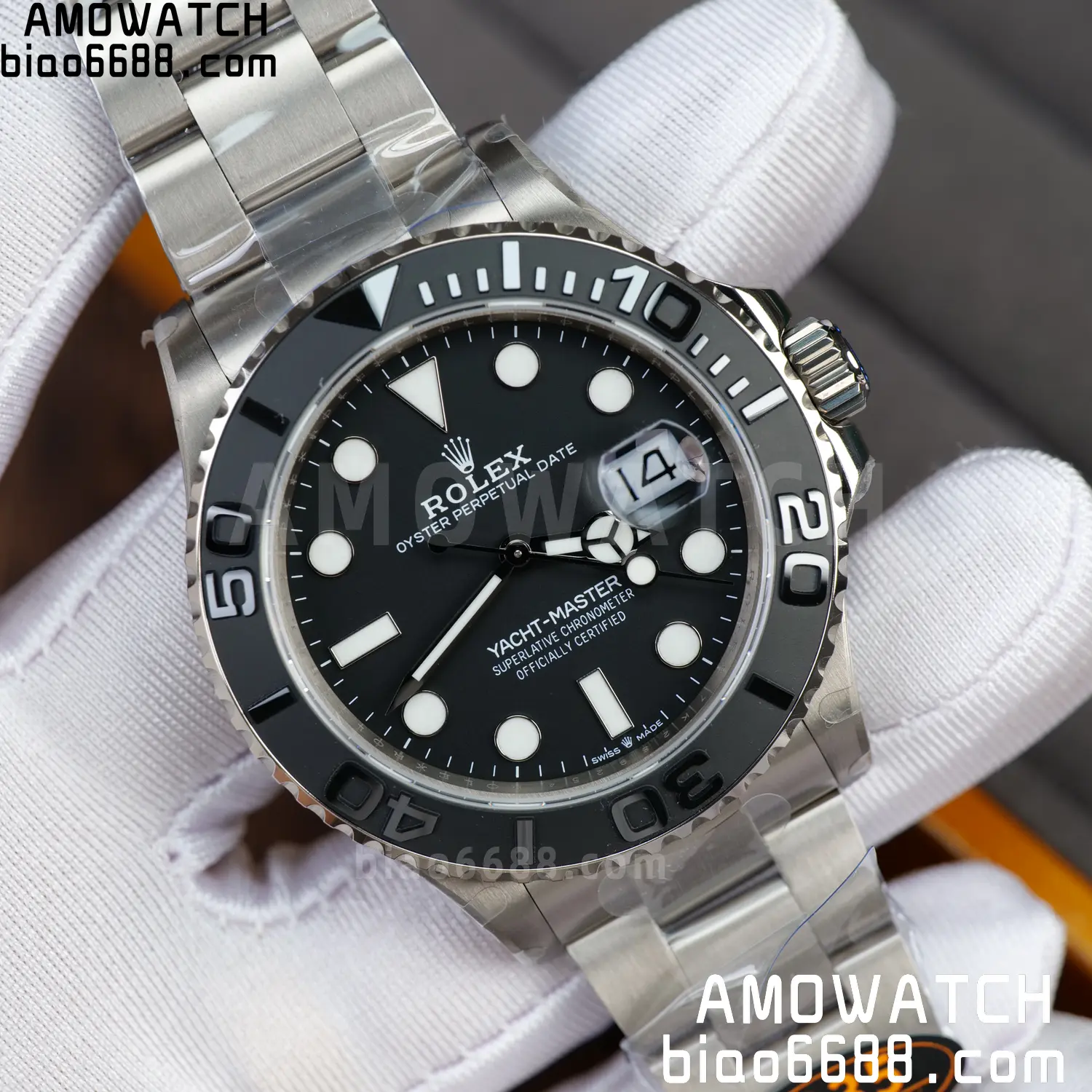 Rolex Yacht-Master 226627 Titanium QF 1:1 Best Edition Black Dial on Titanium Bracelet 3235 34 d64a363ab738c3b 阿默表行AmoWatch