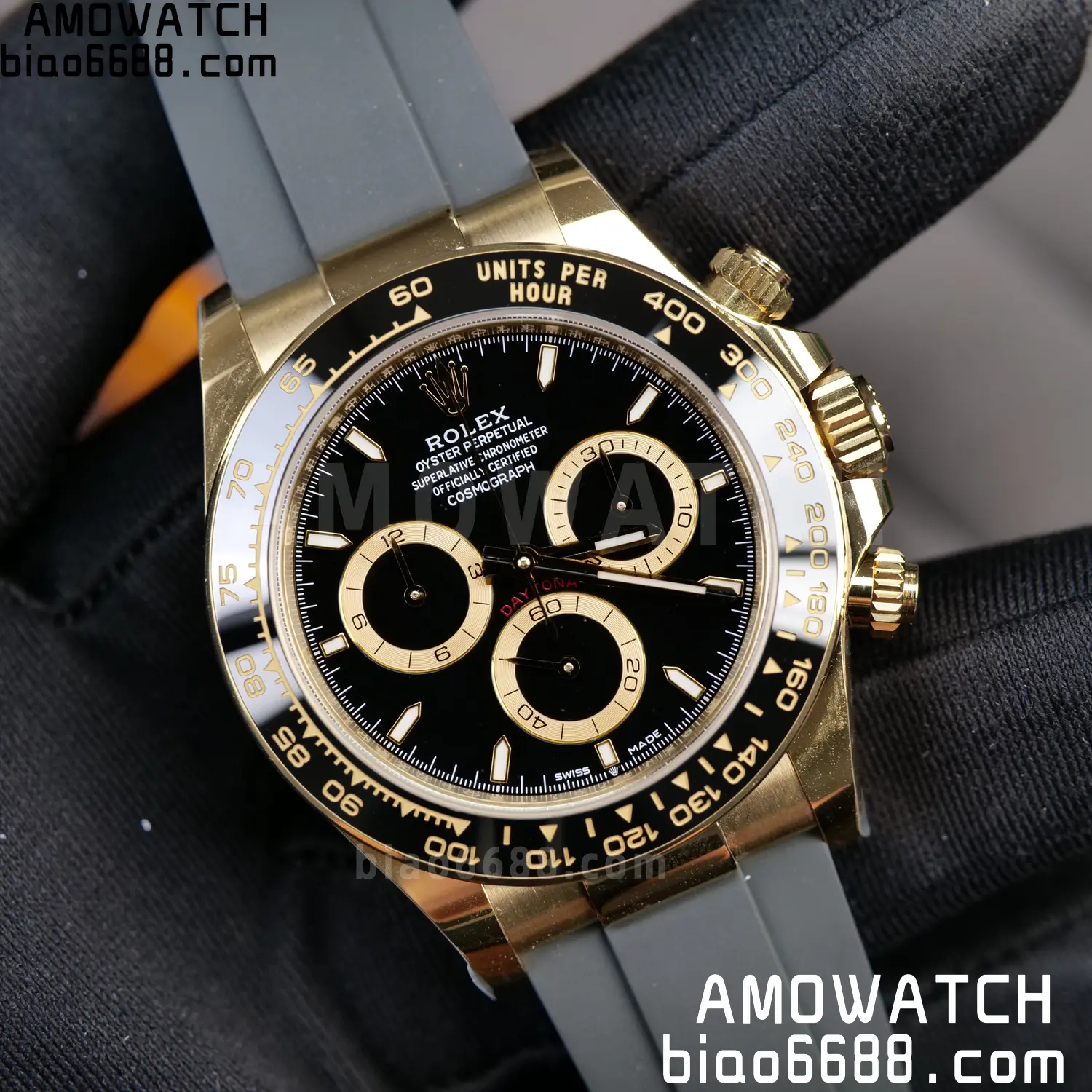 Rolex Daytona 126518 RCF RGF 1:1 Best Edition Black Dial on Oysterflex Strap JH4131 V2 160g Free Sprung 92 da099384931b4f1 AMO Watch