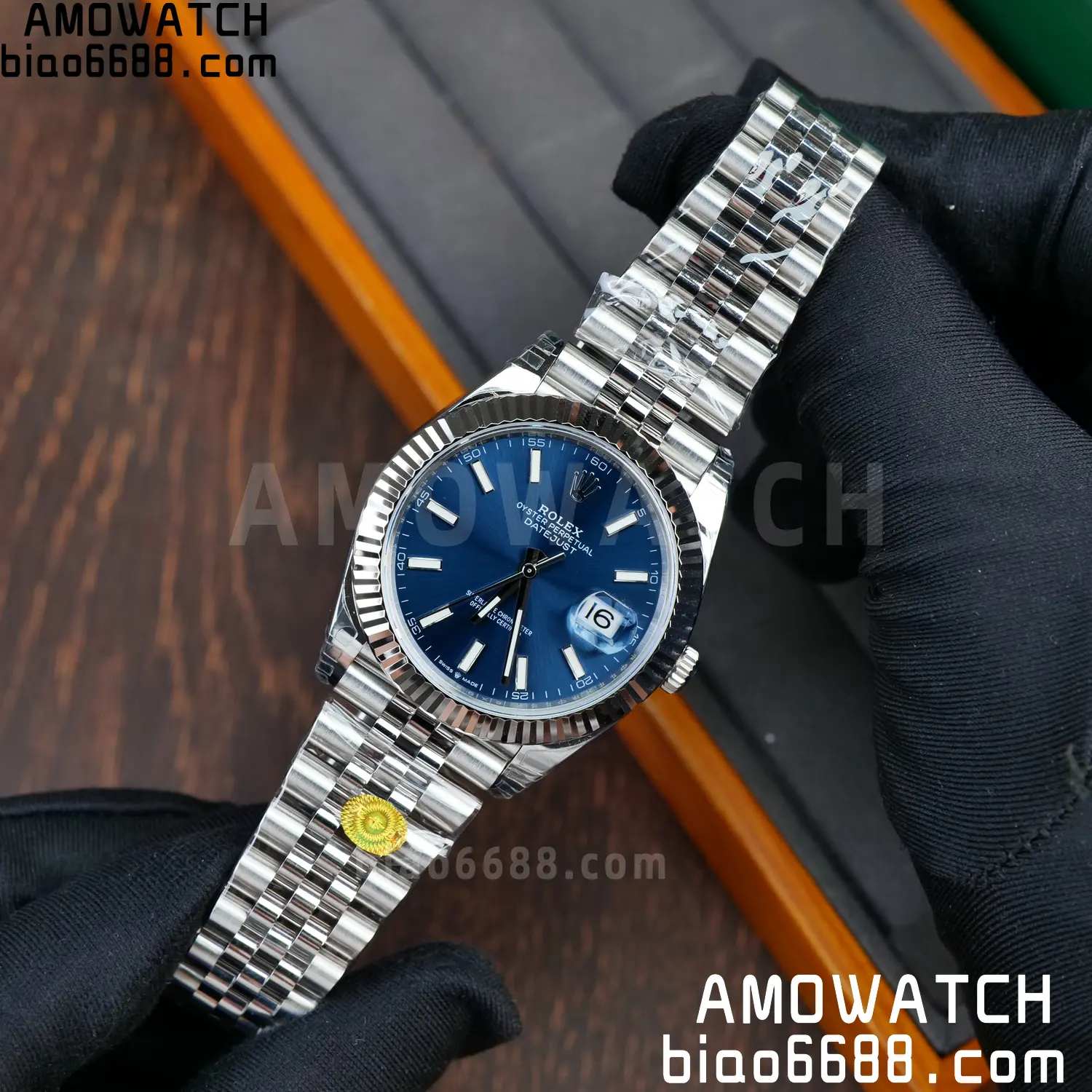 ROLEX DateJust 41mm SS 126334 VSF 1:1 Best Edition 904L Steel Blue Stick Dial on Jubilee Bracelet V2s (Free Sprung) 60 da226e0beaaa464 AMO Watch