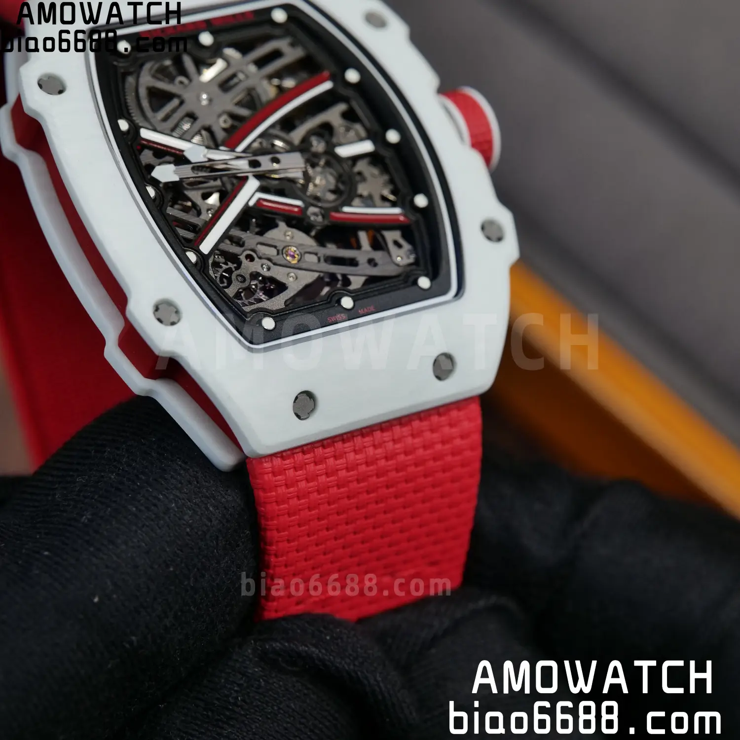 RICHARD MILLE RM67-02 White NTPT RICH Factory 1:1 Leclerc Skeleton Dial CRMA7 Super Clone 92 daf636560e8e5ec AMO Watch