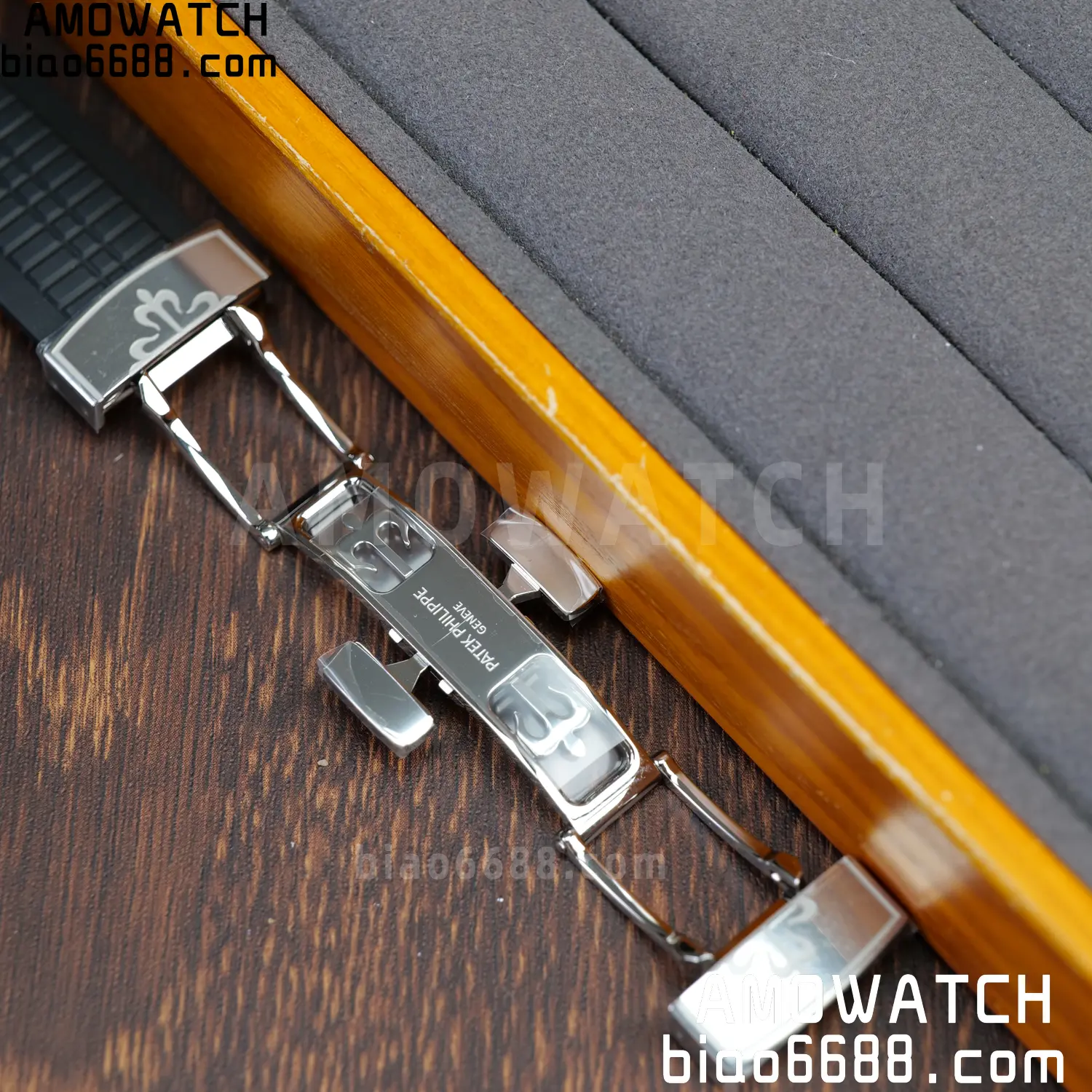 PP Aquanaut 5968 SS DDF 1:1 Best Edition Gray Dial on Black Rubber Strap A520 86 dc183632526ff52 AMO Watch