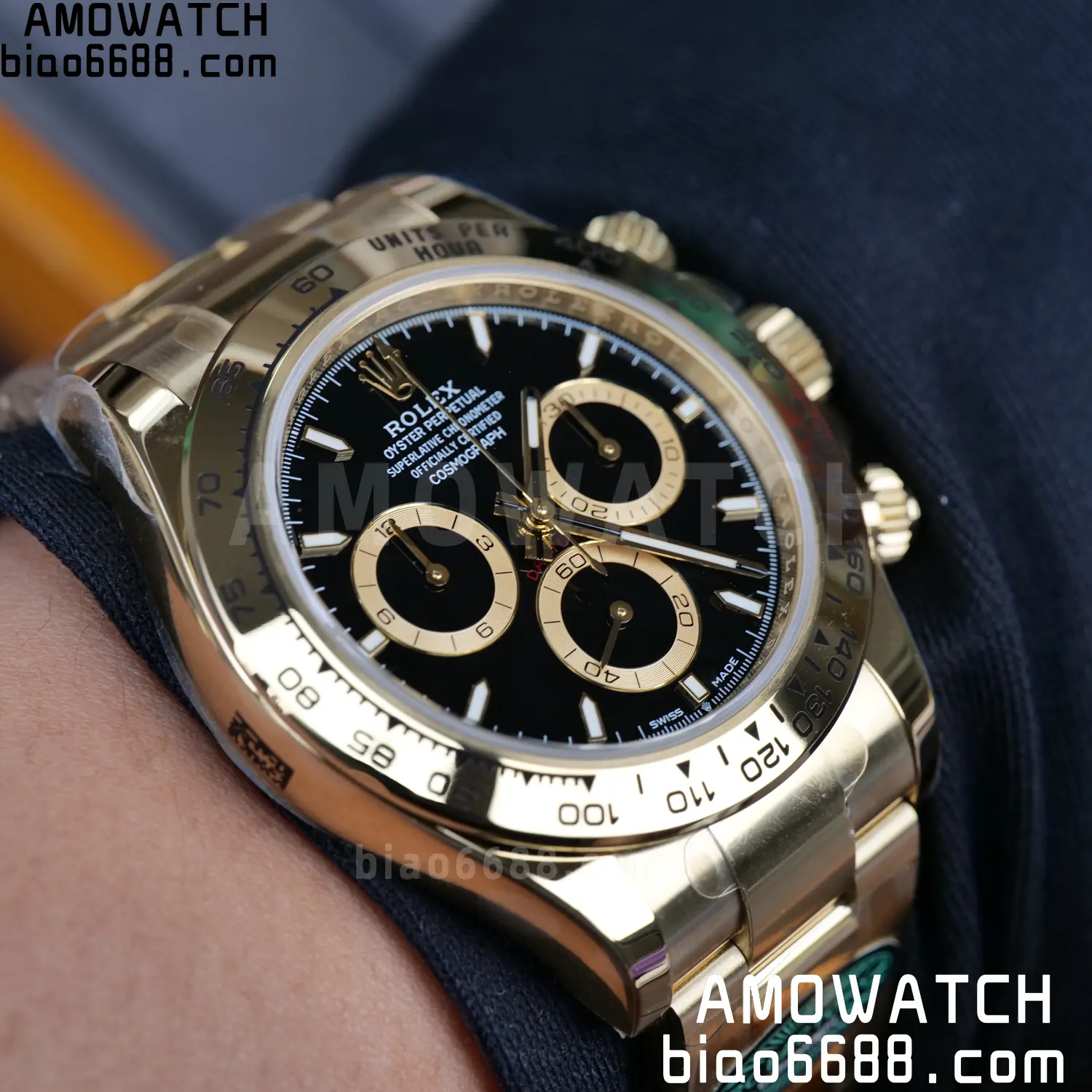 Rolex Daytona 126508 RCF RGF 1:1 Best Edition Black Dial on YG Bracelet JH4131 V2 220g Free Sprung 87 dcfa4ef354e7c0b AMO Watch