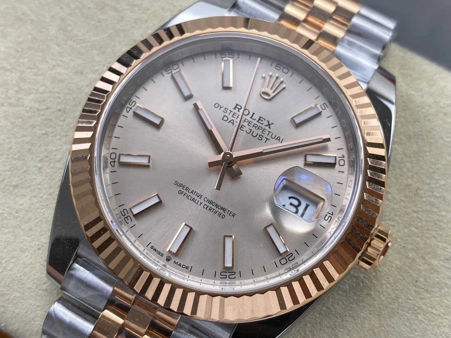 Rolex DateJust 41 126331 RWF 1:1 Best Edition Gold Dial on Jubilee Bracelet JH3235 (Free Sprung) 31 de4b81e2aa7aa3c 阿默表行AmoWatch