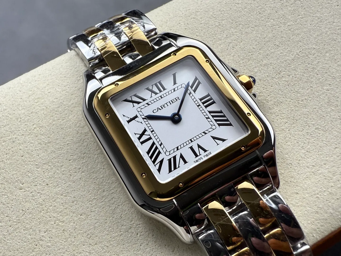Cartier Panthère 31mm W2PN0016 BVF 1:1 Best Edition SS White Dial on SS/YG Bracelet Ronda Quartz 28 def530a4e4a75be AMO Watch
