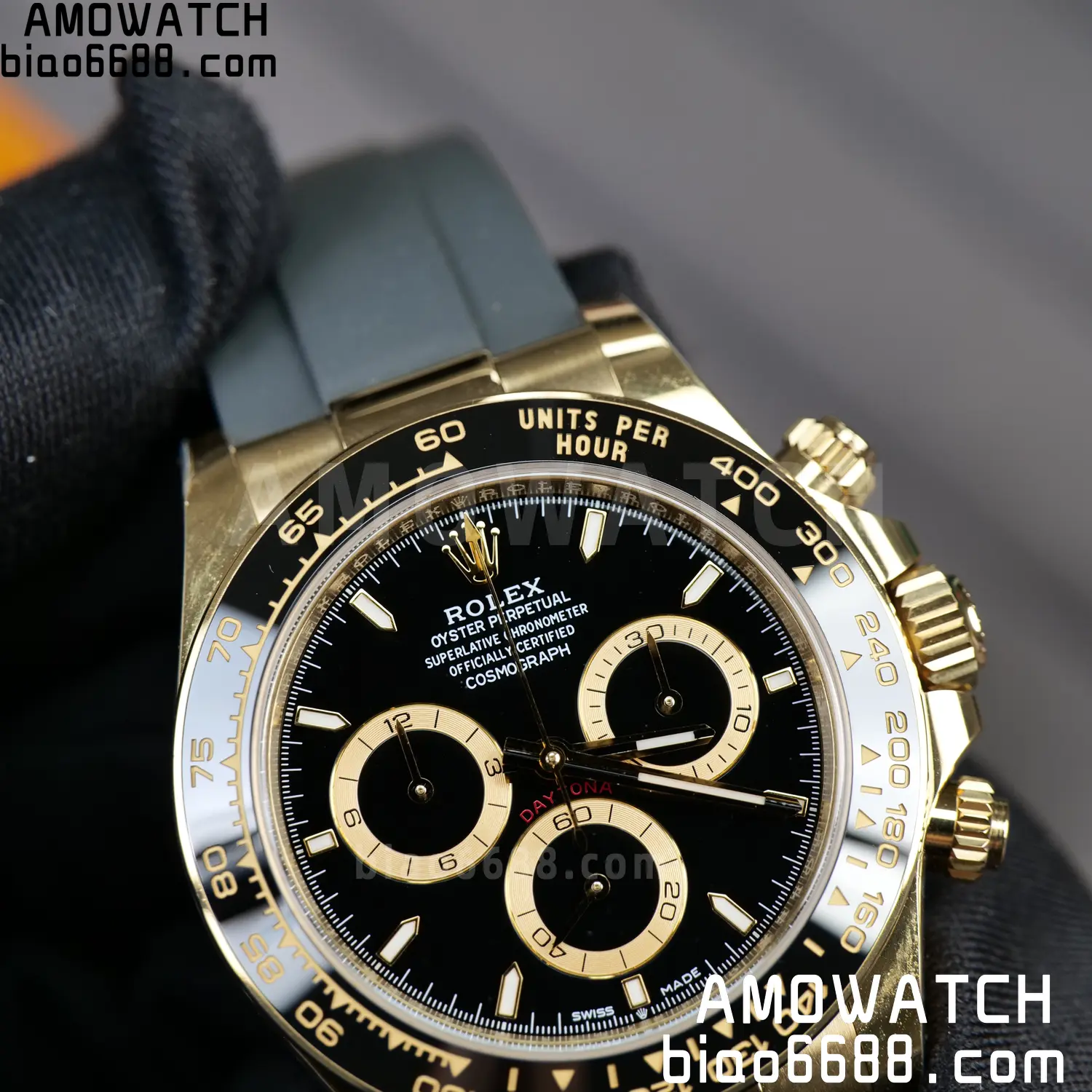 Rolex Daytona 126518 RCF RGF 1:1 Best Edition Black Dial on Oysterflex Strap JH4131 V2 160g Free Sprung 90 dffcabd23d7952f AMO Watch