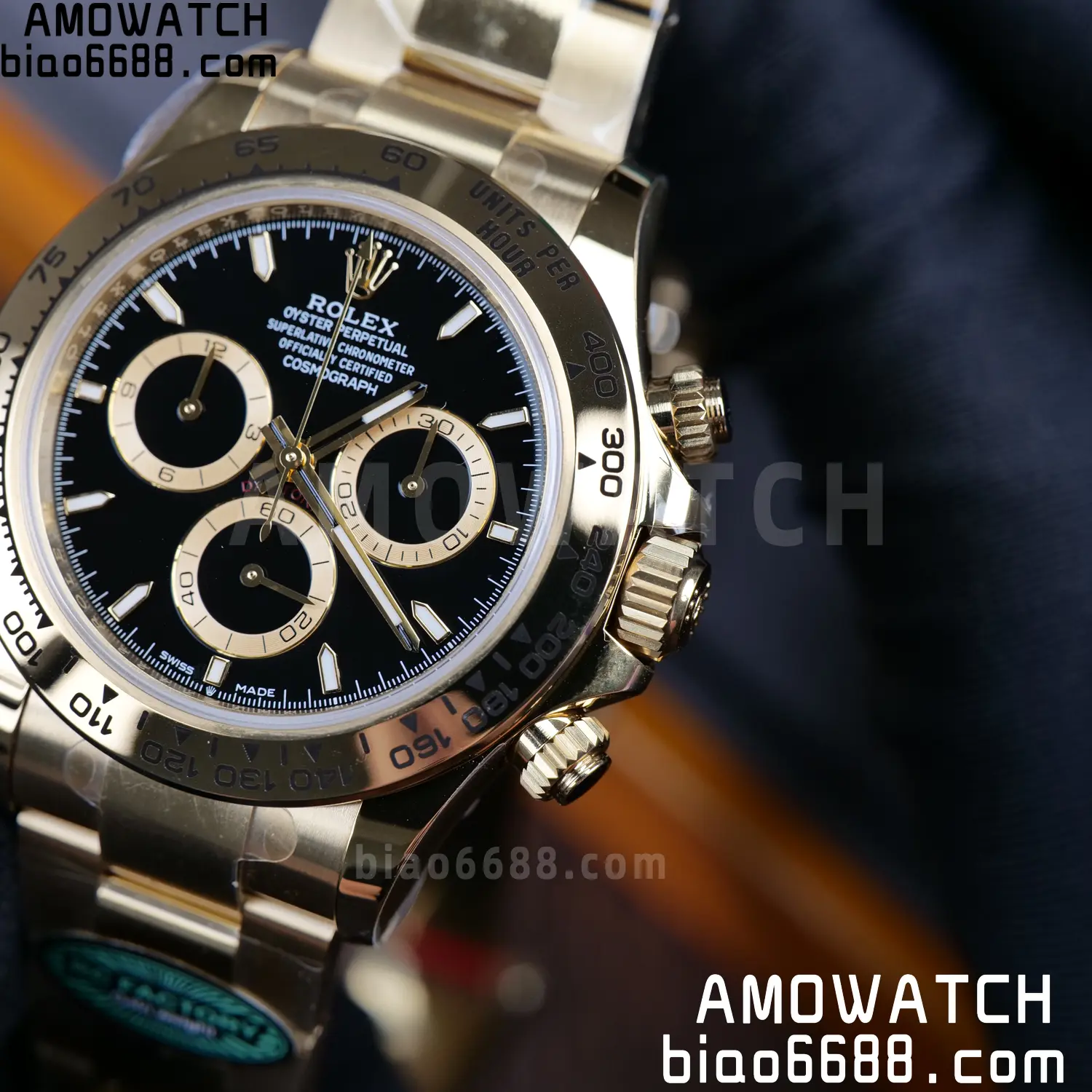 Rolex Daytona 126508 RCF RGF 1:1 Best Edition Black Dial on YG Bracelet JH4131 V2 220g Free Sprung 71 e48fd44e6c94151 AMO Watch
