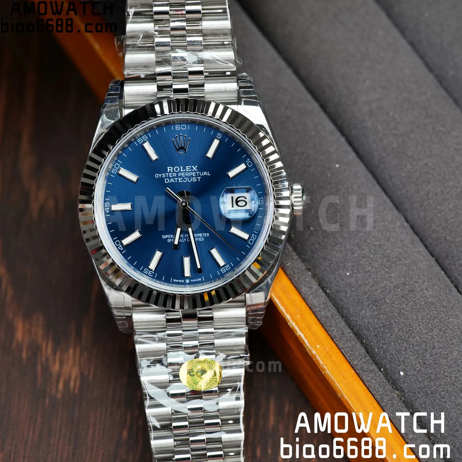 ROLEX DateJust 41mm SS 126334 VSF 1:1 Best Edition 904L Steel Blue Stick Dial on Jubilee Bracelet V2s (Free Sprung) 78 e5f5ded262c1630 AMO Watch