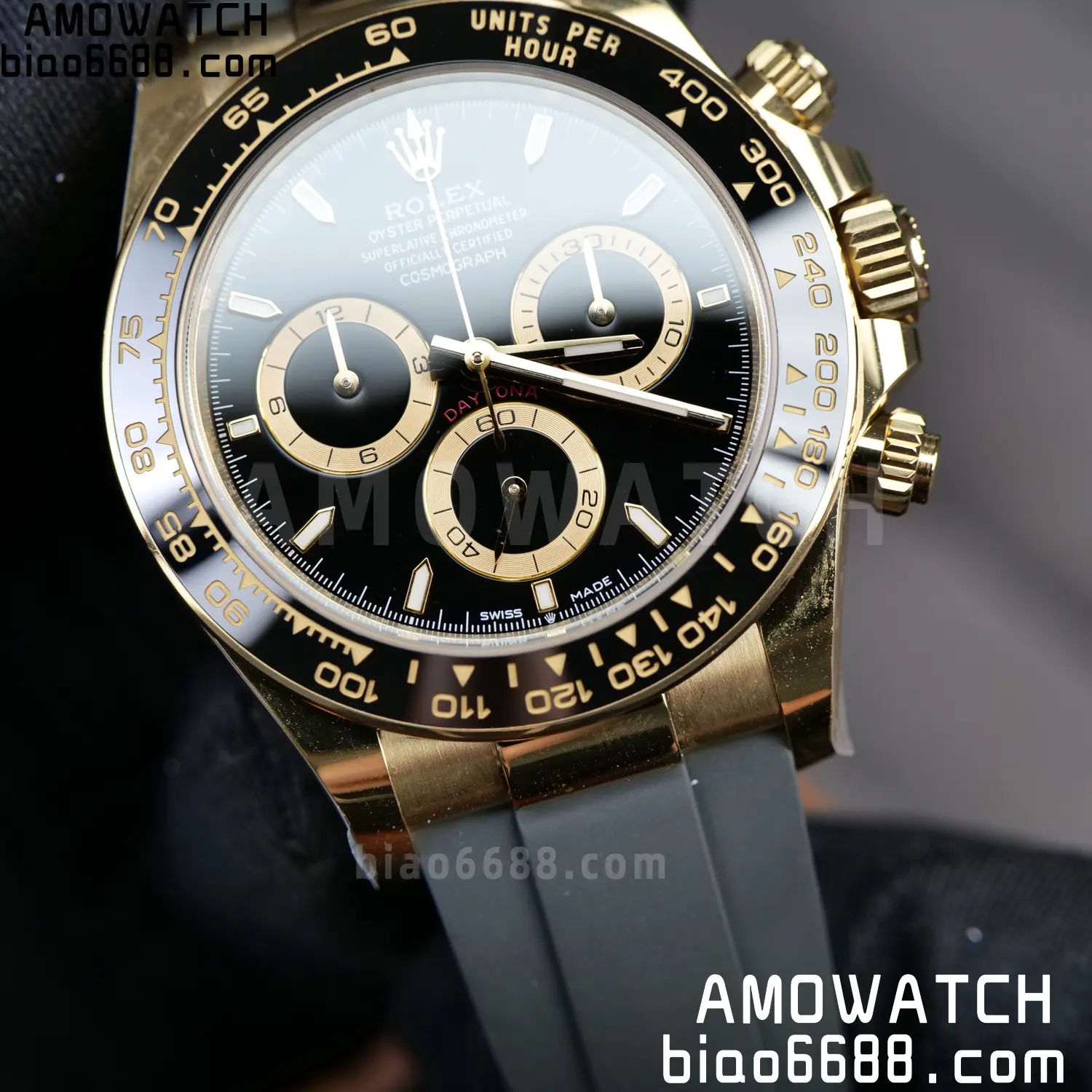 Rolex Daytona 126518 RCF RGF 1:1 Best Edition Black Dial on Oysterflex Strap JH4131 V2 160g Free Sprung 89 e6236475fec5a91 AMO Watch