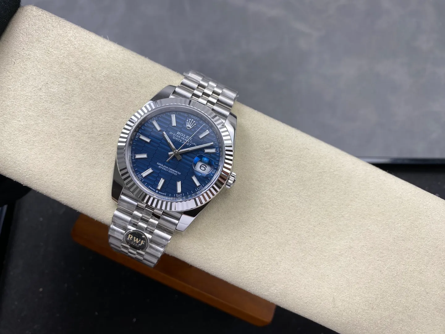 Rolex DateJust 41 126334 RWF 1:1 Best Edition Blue Textured Stick Dial on Jubilee Bracelet JH3235 (Free Sprung) 28 e85d86272d02998 阿默表行AmoWatch