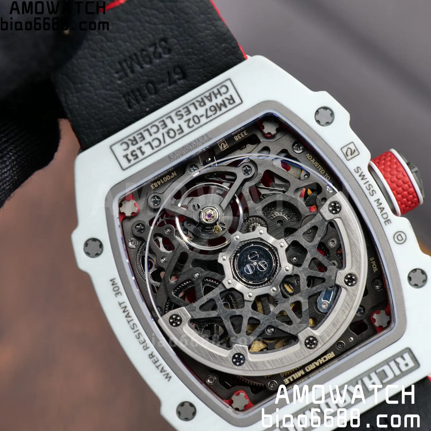 RICHARD MILLE RM67-02 White NTPT RICH Factory 1:1 Leclerc Skeleton Dial CRMA7 Super Clone 111 e915680a311eef3 AMO Watch