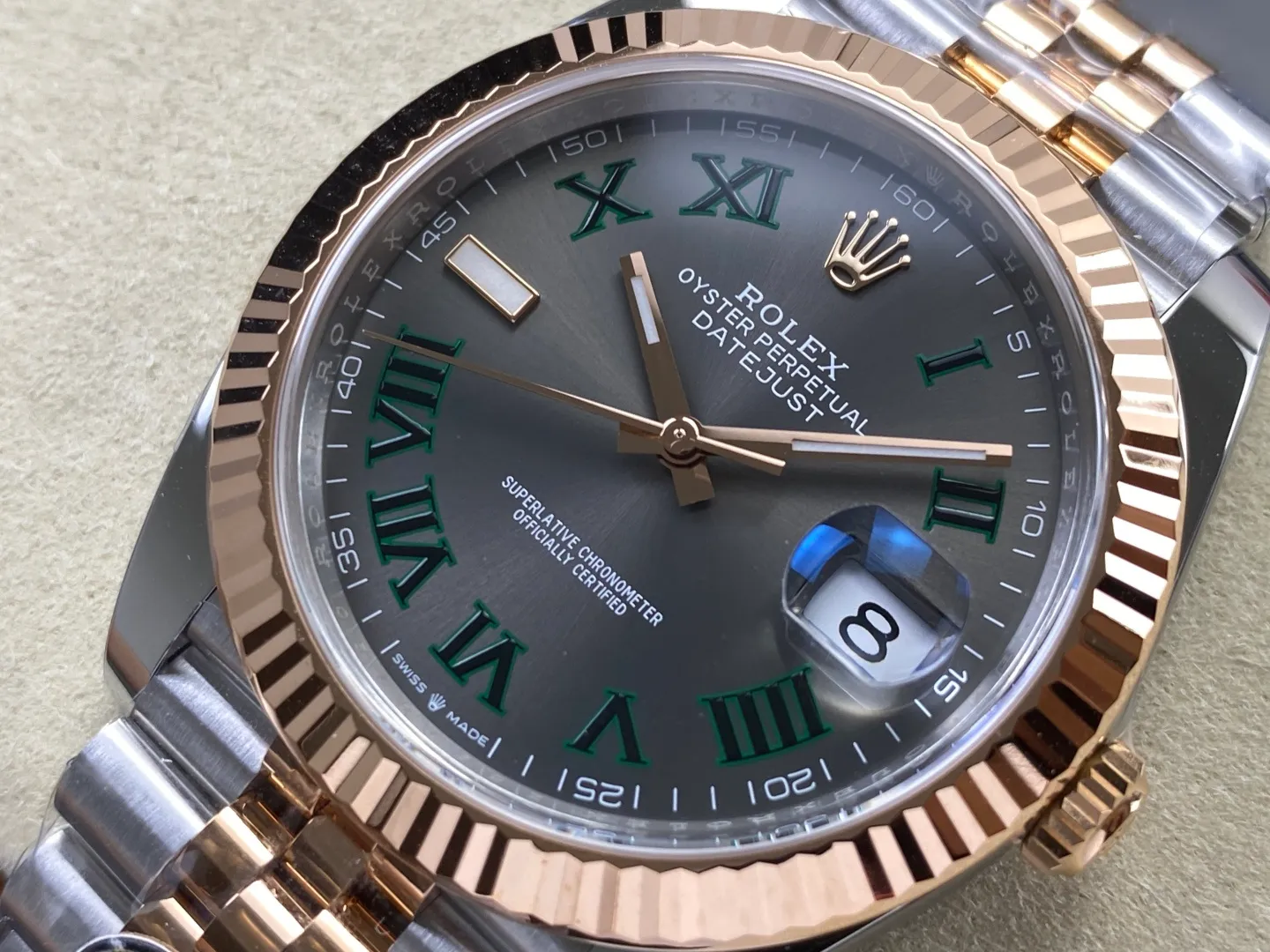 Rolex DateJust 41 126331 RWF 1:1 Best Edition Gray Roman Dial on Jubilee Bracelet JH3235 (Free Sprung) 34 eb820844673002f 阿默表行AmoWatch