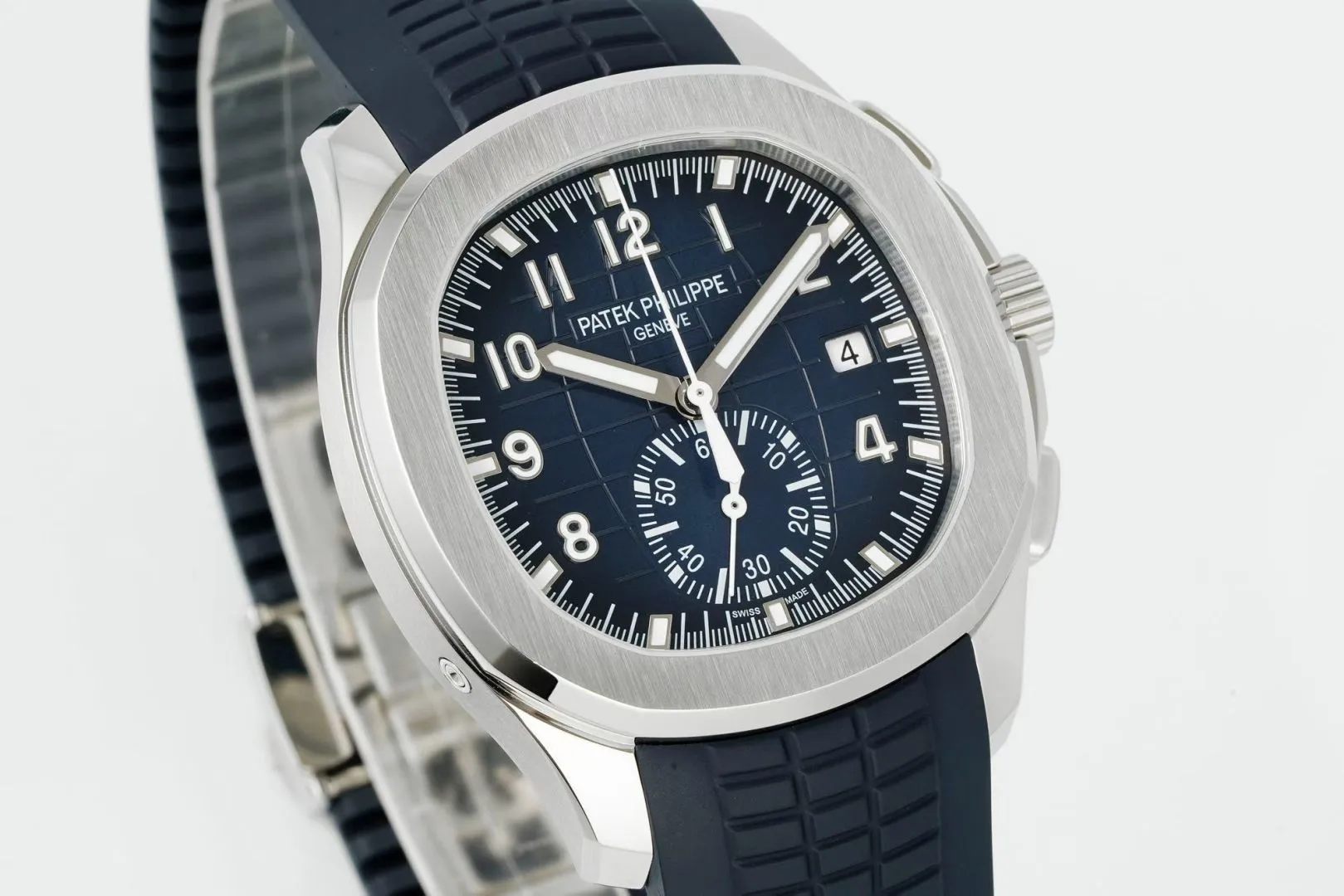 PP Aquanaut 5968 SS DDF 1:1 Best Edition Blue Dial on Blue Rubber Strap A520 20 ec17ac9294d2b82 阿默表行AmoWatch