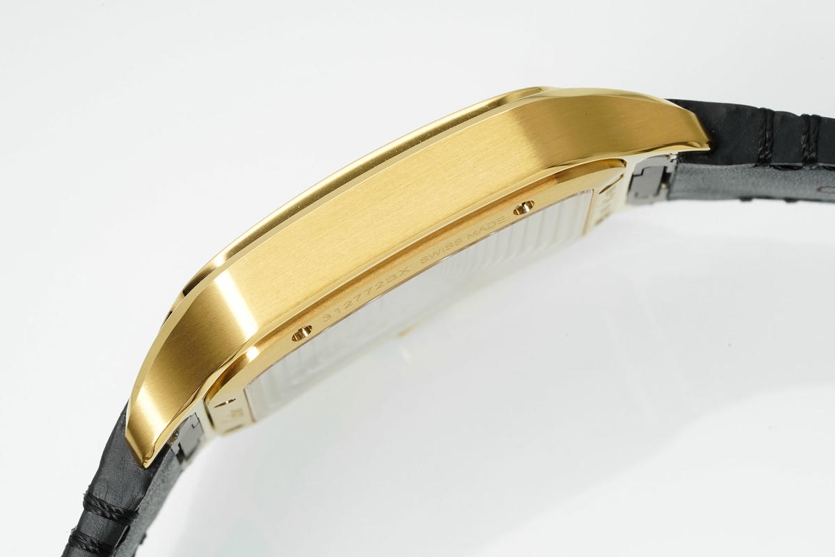 Cartier Santos Skeleton YG RICH 1:1 Best Edition Skeleton Dial on Black Leather Strap 9611MC Super Clone V2 26 ecfb7071f138baf 阿默表行AmoWatch