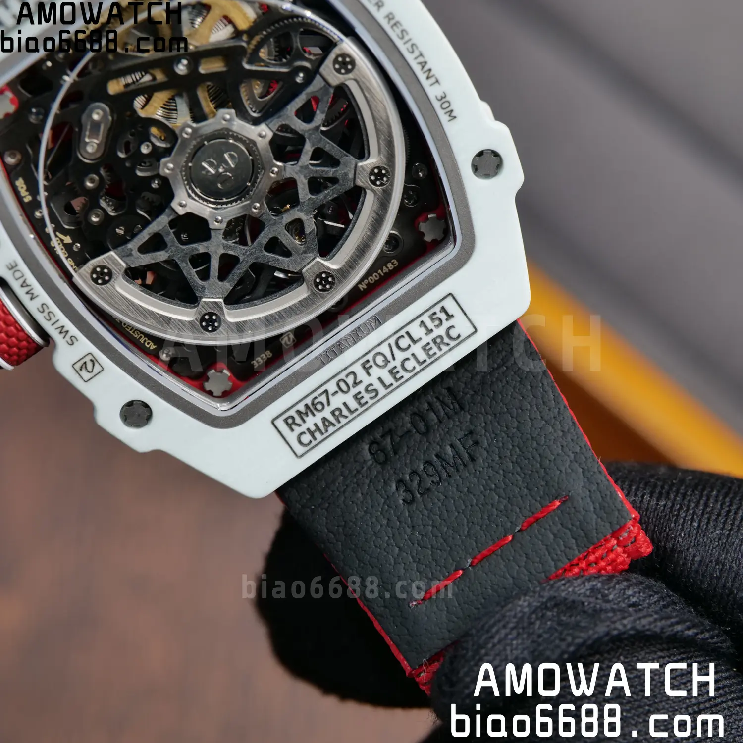 RICHARD MILLE RM67-02 White NTPT RICH Factory 1:1 Leclerc Skeleton Dial CRMA7 Super Clone 114 ed71ce67d70fbde AMO Watch