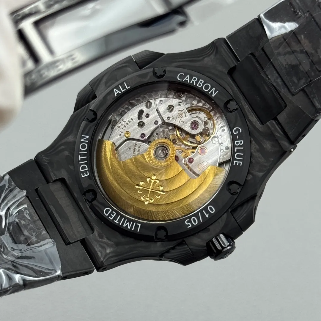 PP Nautilus 5711 DIW Carbon DIWF 1:1 Best Edition Orange Dial On Carbon Bracelet DD324 26 ee5c1f8c6c048ae 阿默表行AmoWatch