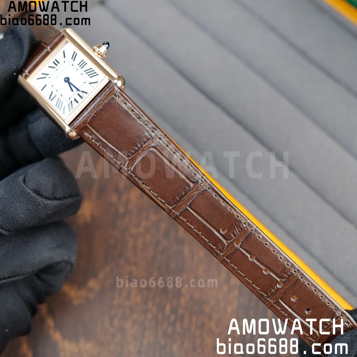 CARTIER Tank Must RG WGTA0011 25.5mm F1 Facftory 1:1 Best Edition White Dial on Brown Leather Strap Ronda 61 ee6c658a25e8de9 AMO Watch