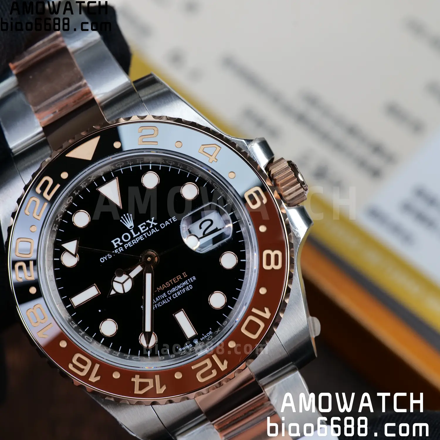 Custom Made Rolex GMT-Master II 126711 CHNR VSF 70 ef1f2f8e8857832 AMO Watch