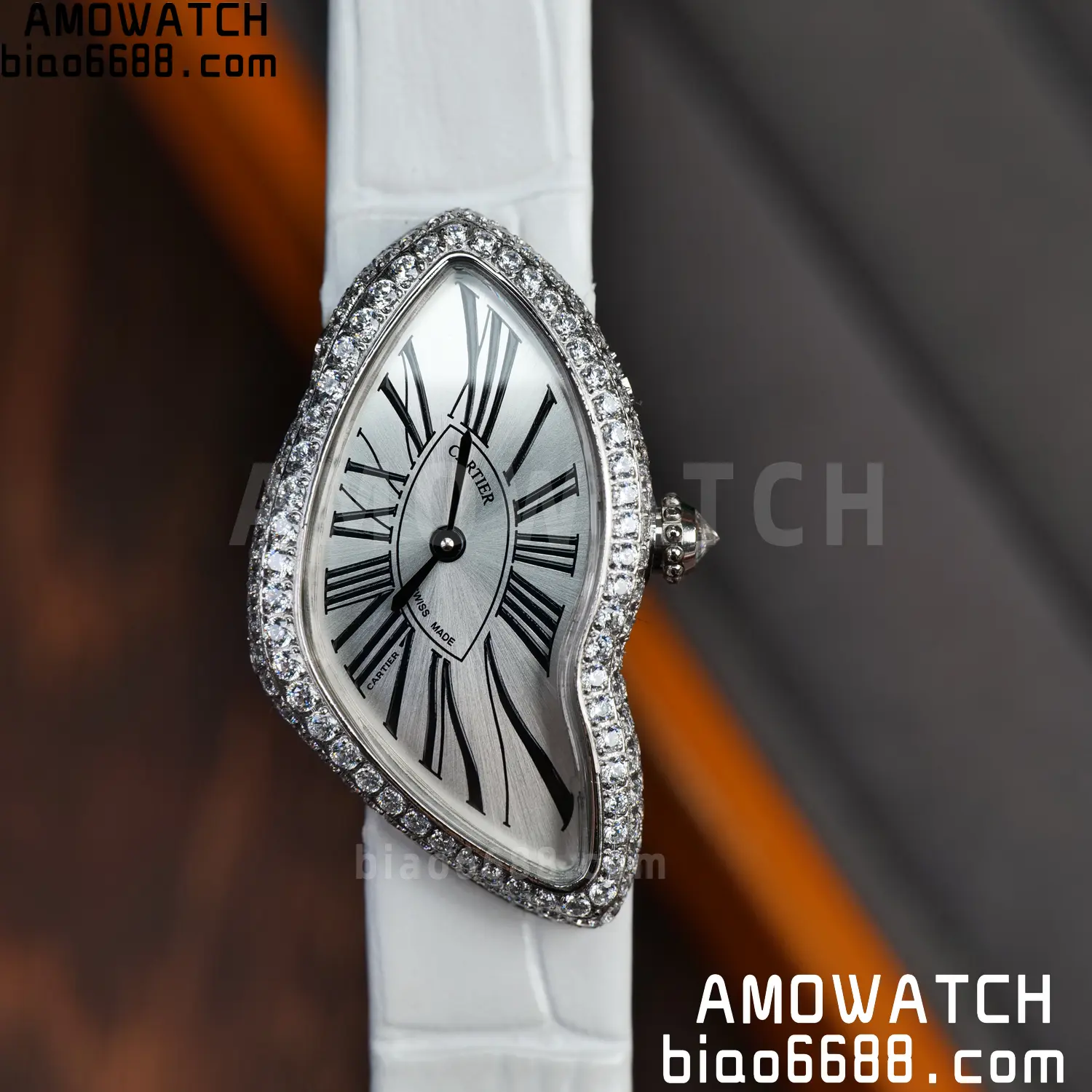 Cartier CRASH 23mm SS White dial Quartz White Strap 23 efa87629b7d334b AMO Watch