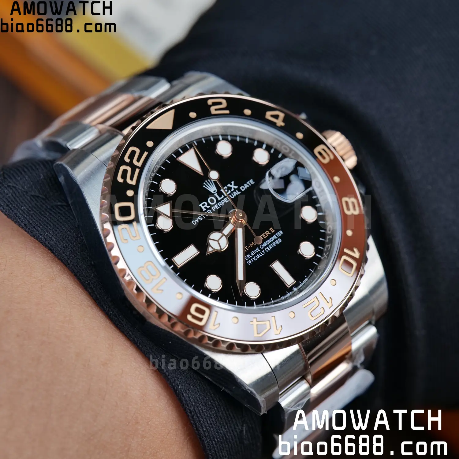 Custom Made Rolex GMT-Master II 126711 CHNR VSF 80 f010b39c440550f AMO Watch