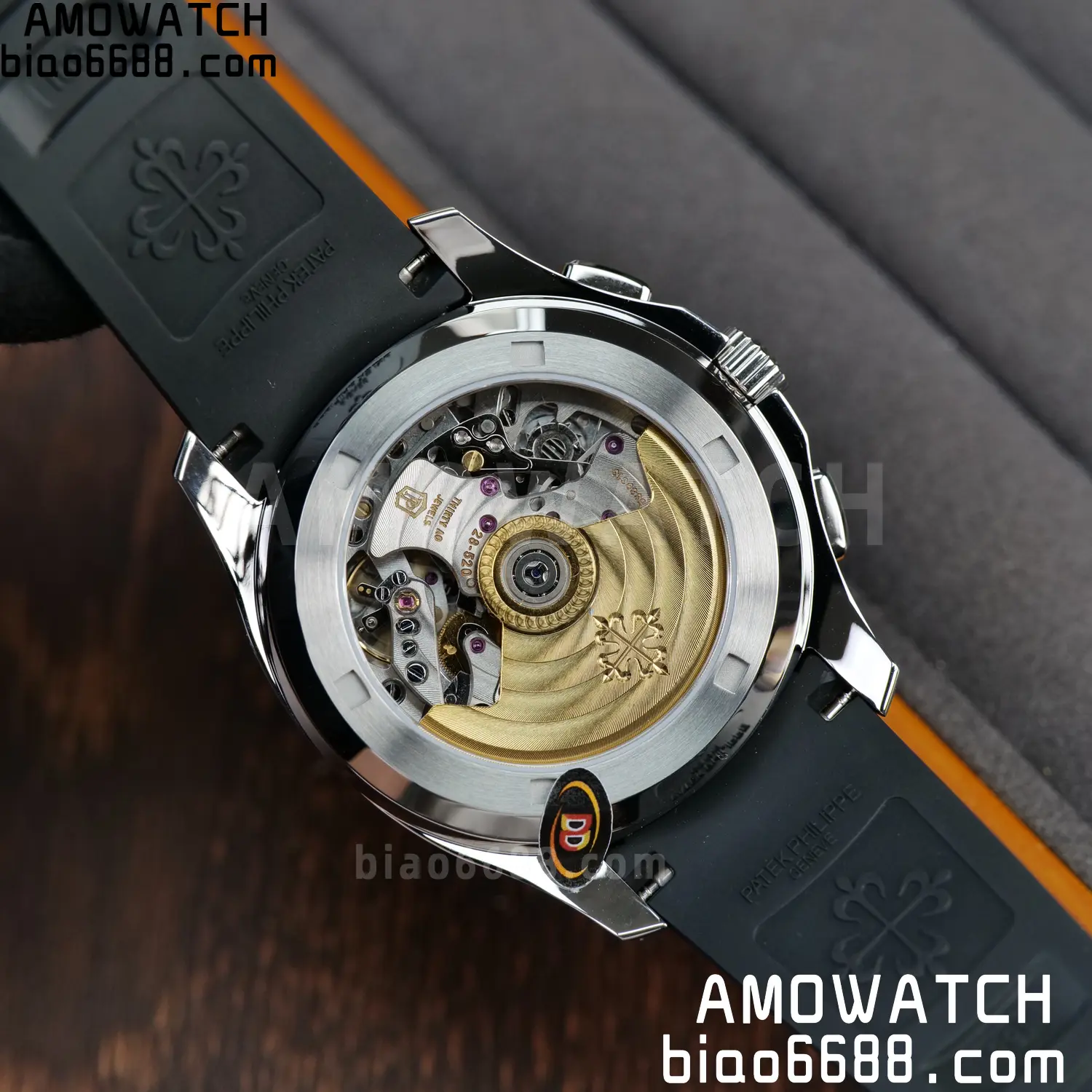 PP Aquanaut 5968 SS DDF 1:1 Best Edition Gray Dial on Black Rubber Strap A520 83 f079d1b9039b9ca AMO Watch