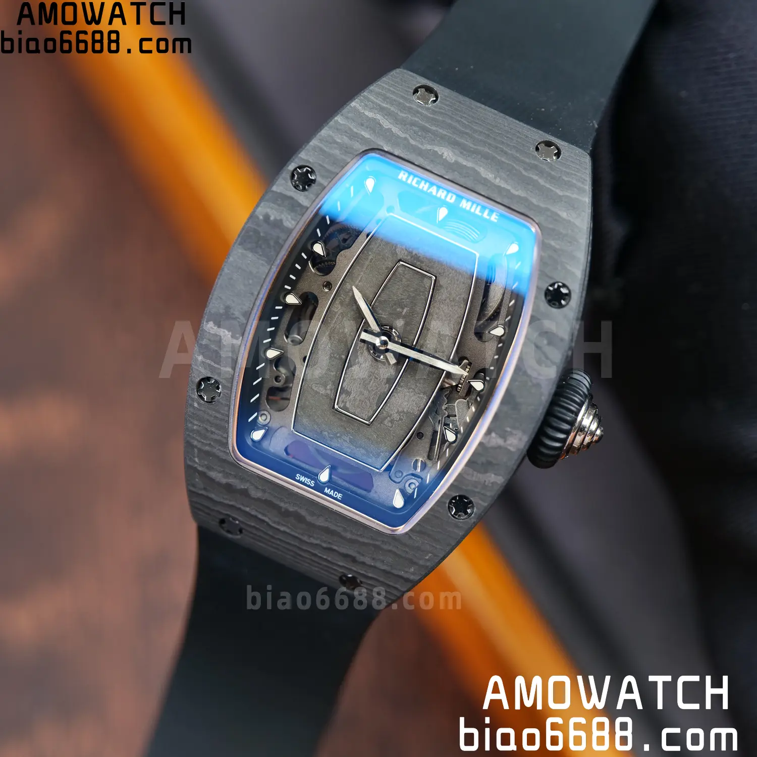 Richard Mille RM07 RM07-01 Ladies ZF 1:1 Best Edition NTPT Case Black Rubber Strap 98 f3374f1ea30779a AMO Watch