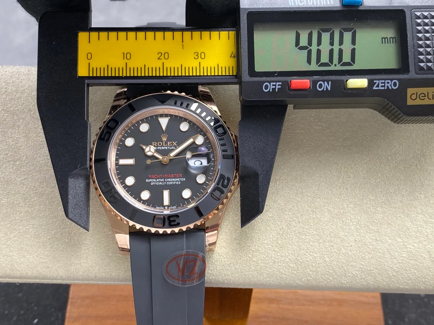 Rolex Yacht-Master 126655 VSF 1:1 Best Edition Black Ceramic Bezel DD3235 Weight) V2 45 f665e2081b5f94e AMO Watch