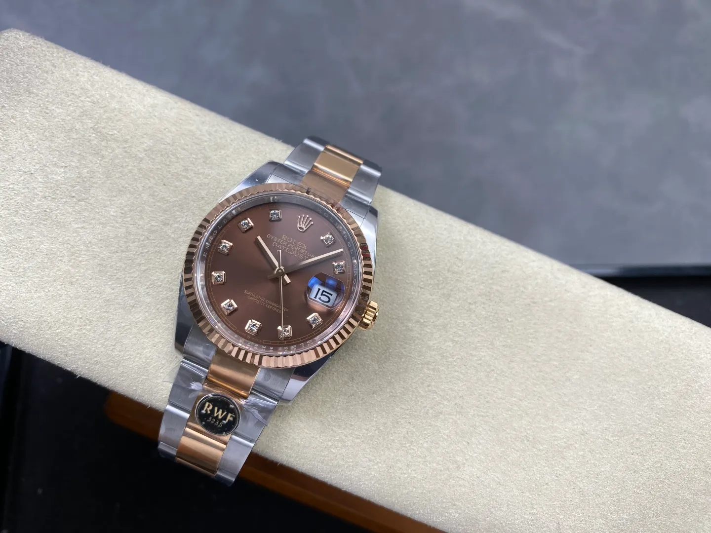 Rolex DateJust 41 126331 RWF 1:1 Best Edition Brown Ddiamond Dial on Oyster Bracelet JH3235 (Free Sprung) 34 f751166ac6c426a 阿默表行AmoWatch