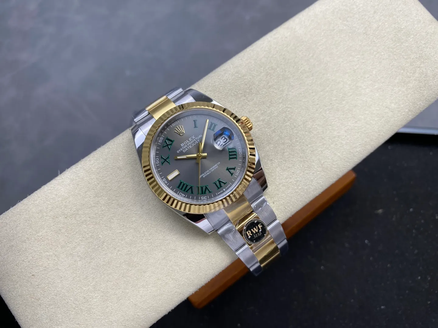 Rolex DateJust 41 126333 RWF 1:1 Best Edition Gray Roman Dial on Oyster Bracelet JH3235 (Free Sprung) 29 fa147f2dee7fcd2 阿默表行AmoWatch