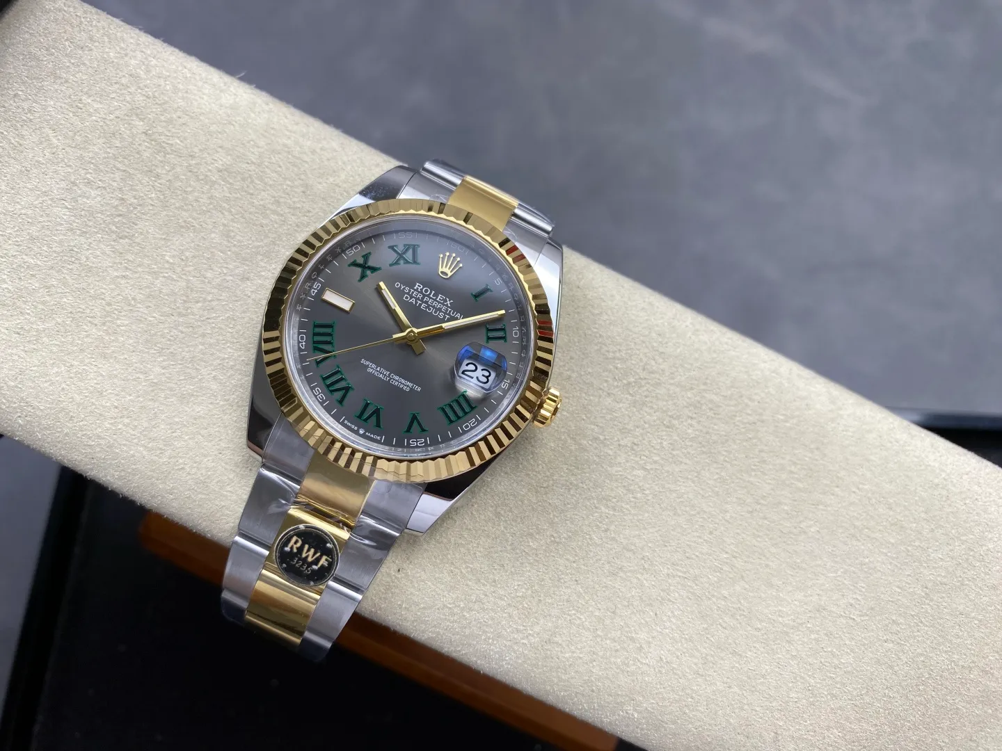Rolex DateJust 41 126333 RWF 1:1 Best Edition Gray Roman Dial on Oyster Bracelet JH3235 (Free Sprung) 30 fc8a51da5ef2b6b 阿默表行AmoWatch