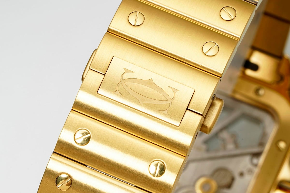 Cartier Santos Skeleton YG RICH 1:1 Best Edition Skeleton Dial on YG Bracelet 9611MC Super Clone V2 24 fd7633ea387c1f2 阿默表行AmoWatch