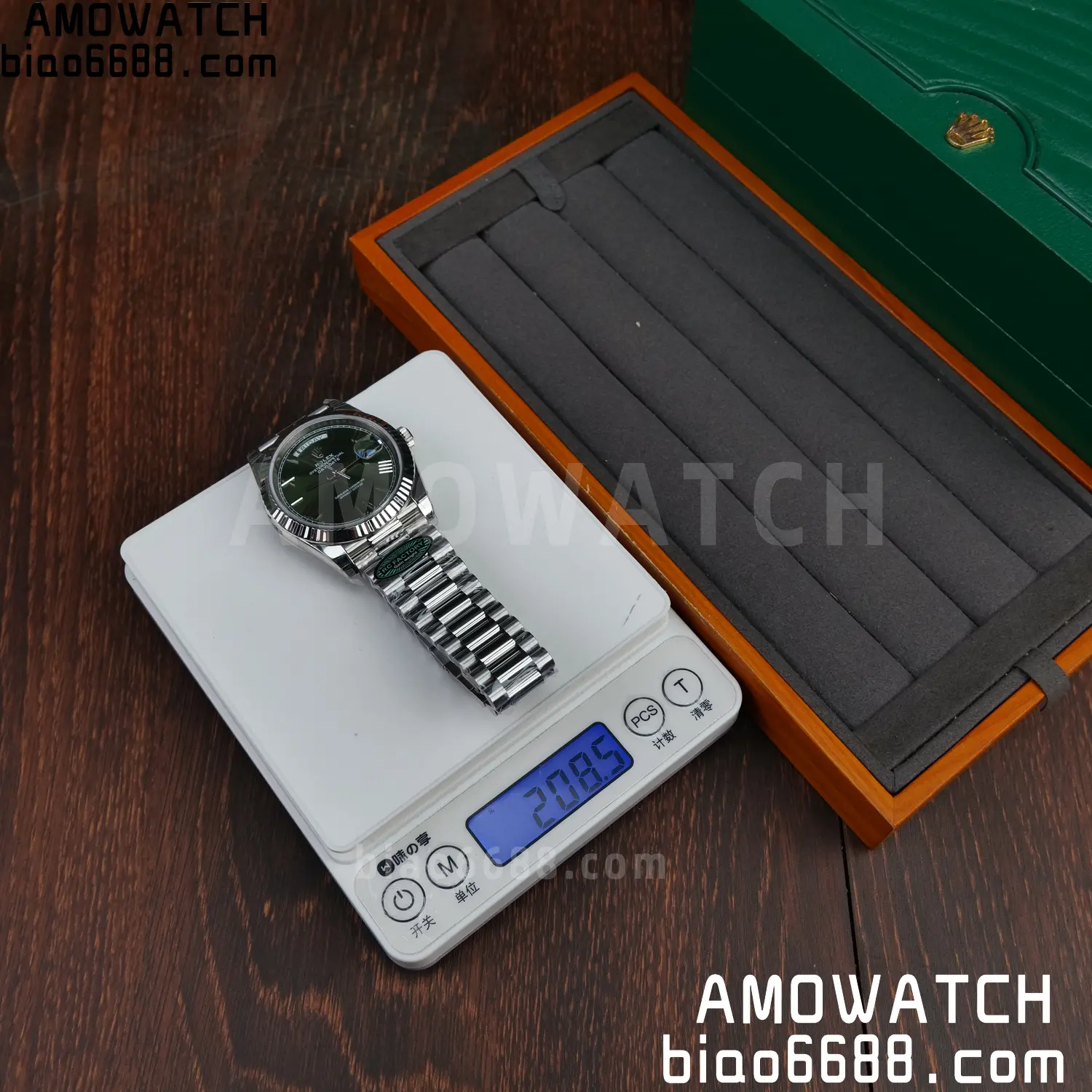 Rolex Day Date 40 SS 228236 RCF 1:1 Best Edition Green Roman Dial on President Bracelet VR3255 (211g) 45 ffefe3c57d30902 AMO Watch