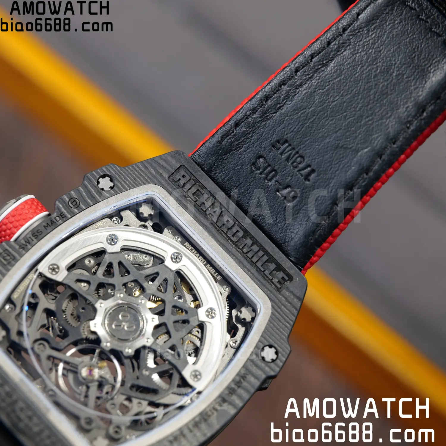 RICHARD MILLE RM67-02 Black NTPT RICH Factory 1:1 France Blue/Red/White Skeleton Dial CRMA7 Super Clone 99 030c8dfcf918880 AMO Watch