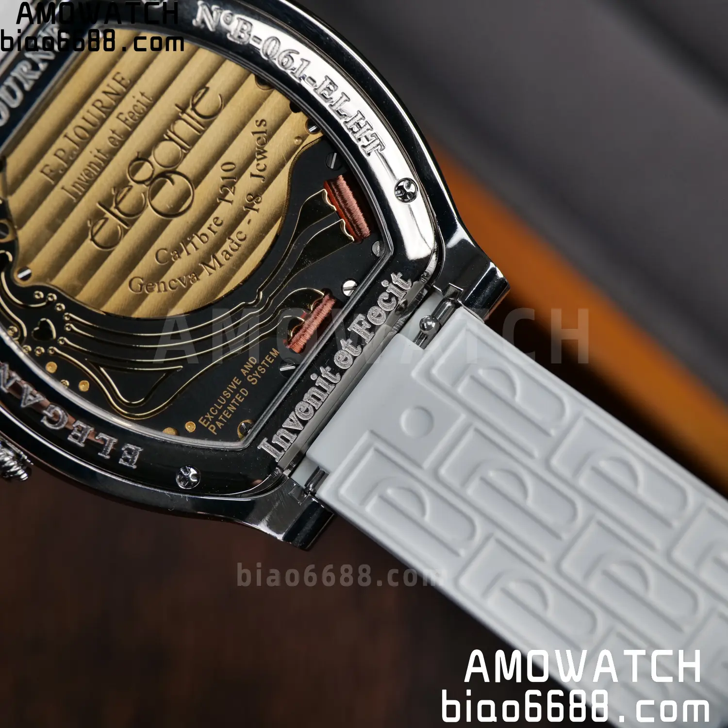 FPJ F.P.Journe Elegante FJ Factory Best Edition White Dial on White Rubber Strap Quartz V2 106 065b8ce6f93759b AMO Watch