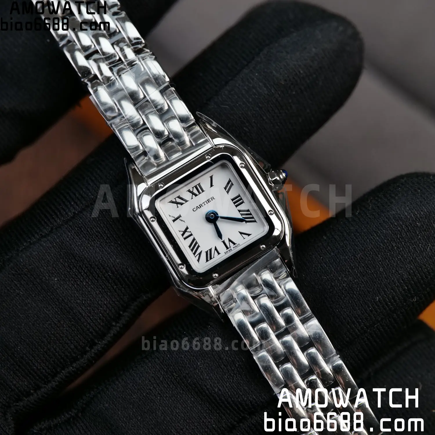 Panthère de Cartier Mini 19mm WSPN0012 BBA 1:1 Best Edition SS White Dial on SS Bracelet Swiss Quartz 89 08035e298f89f7d AMO Watch