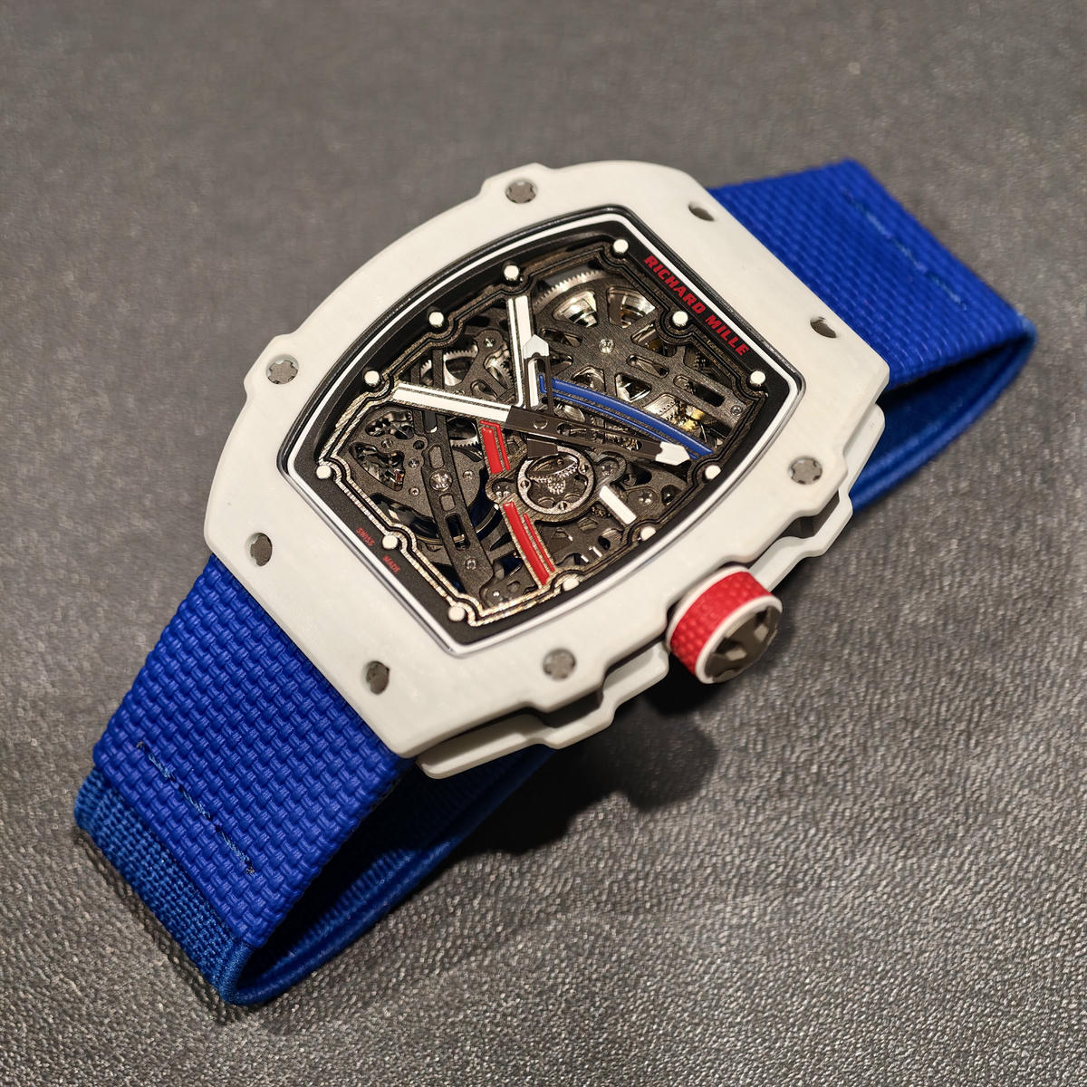 RICHARD MILLE RM67-02 White NTPT RICH Factory PRO 1:1 France Blue/White/Red Skeleton Dial CRMA7 Super Clone V2 36 1255d4de1f3233e 阿默表行AmoWatch