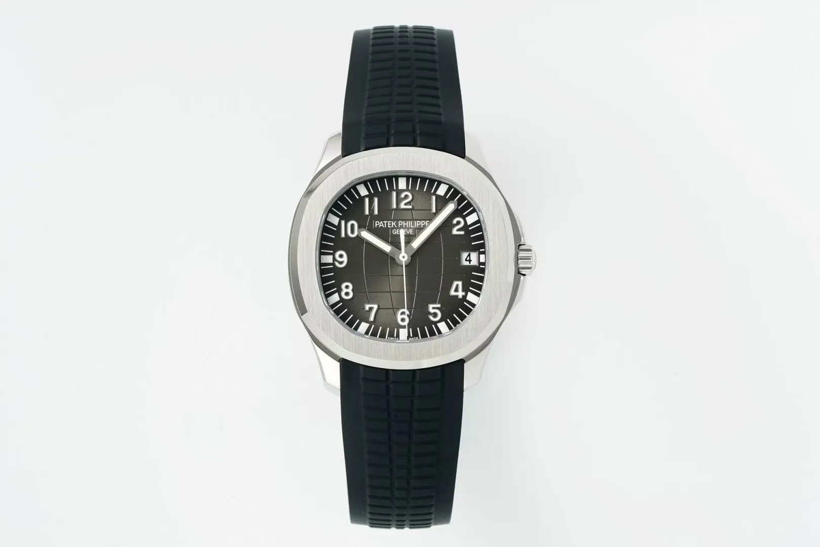 PP Aquanaut 5167 SS DDF 1:1 Best Edition Gray Dial on Black Rubber Strap DBP330 Super Clone 19 12a15e9442a0240 AMO Watch
