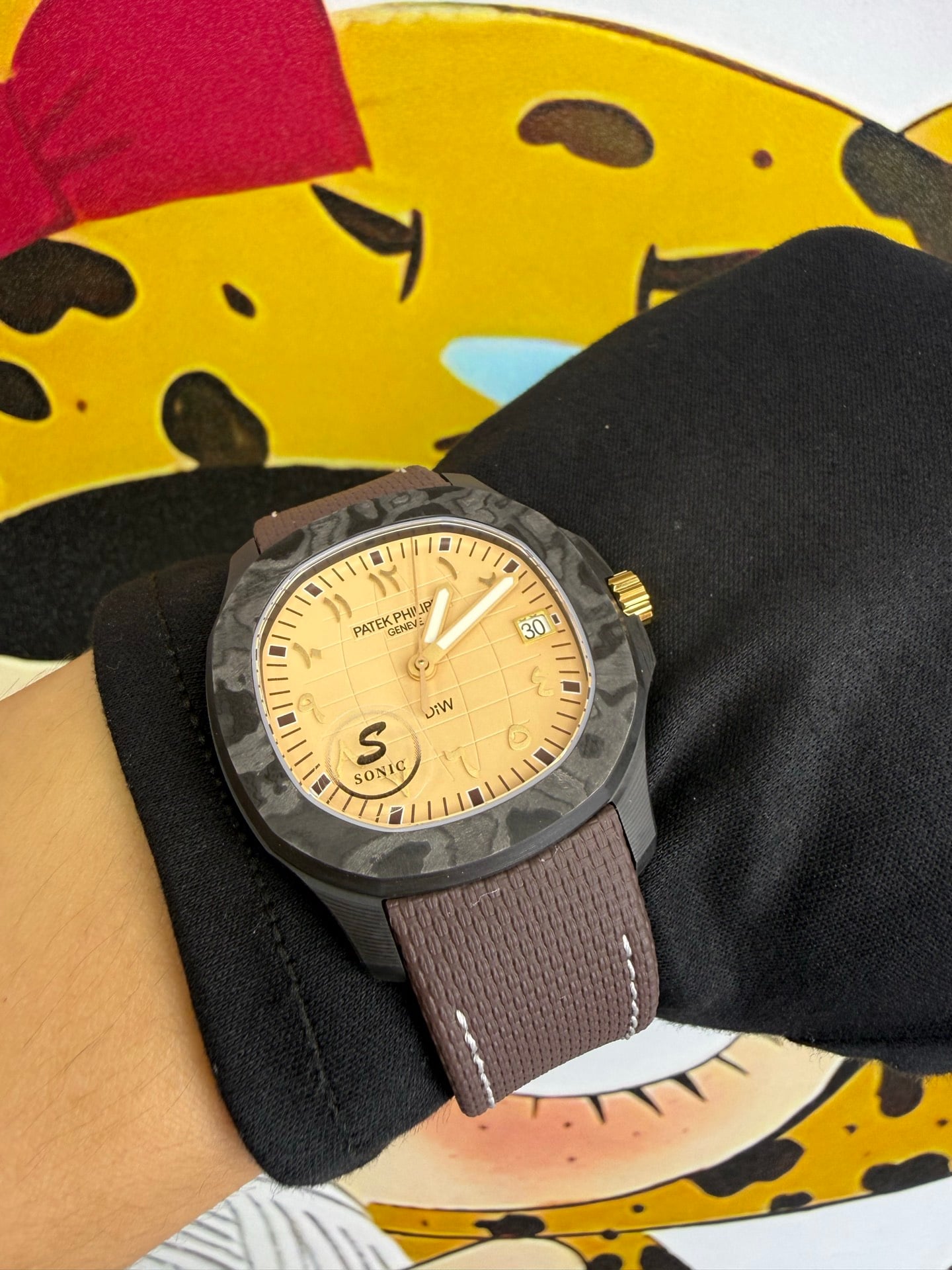 PP Aquanaut 5167 Desert Eagle DIW SONIC Factory SF 1:1 Best Edition RG Dial On Brown Nylon Strap DD324 25 12ee3f54adc7409 阿默表行AmoWatch
