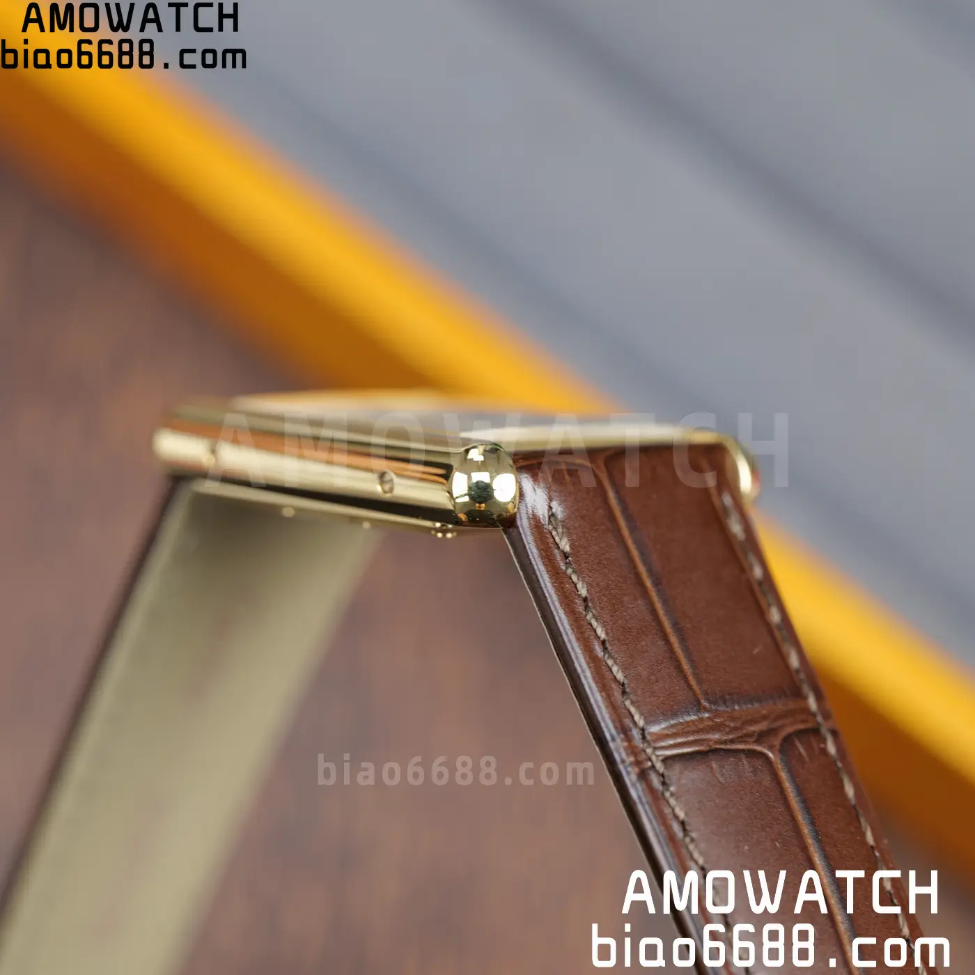 CARTIER Tank Must YG W1529756 25.5mm F1 Facftory 1:1 Best Edition White Dial on Brown Leather Strap Ronda 72 188266975f1b546 AMO Watch
