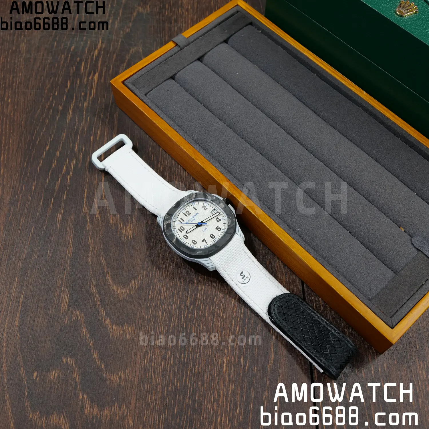 PP Aquanaut 5167 Polar Blue DIW SONIC Factory SF 1:1 Best Edition White Dial On White Nylon Strap DD324 71 191c01103d8c2e9 阿默表行AmoWatch