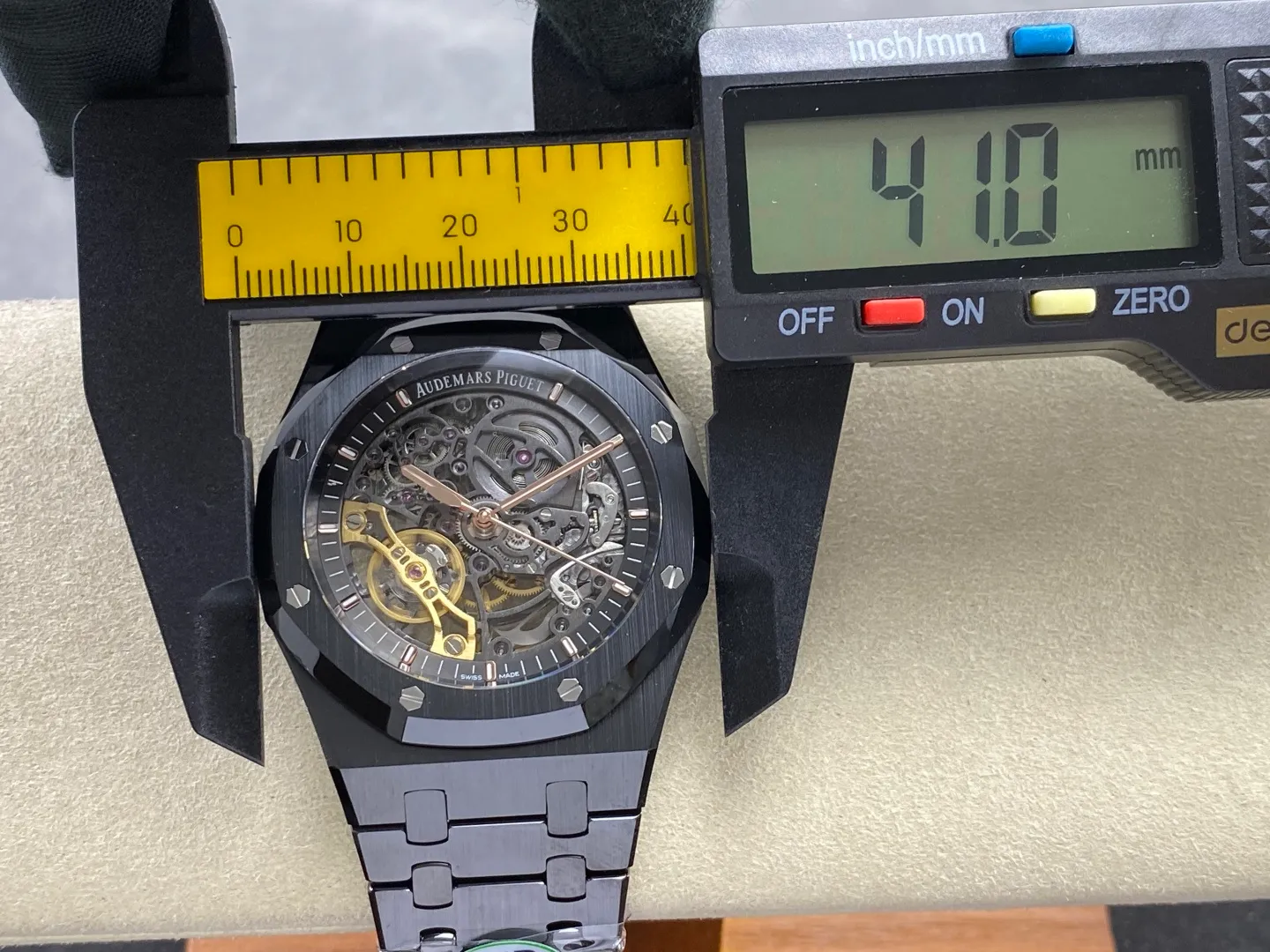 AP Royal Oak 41mm Ceramic 15416CE THBF 1:1 Best Edition on Ceramic Bracelet V3 (Free Sprung) 41 1bde0ec72b4e166 AMO Watch