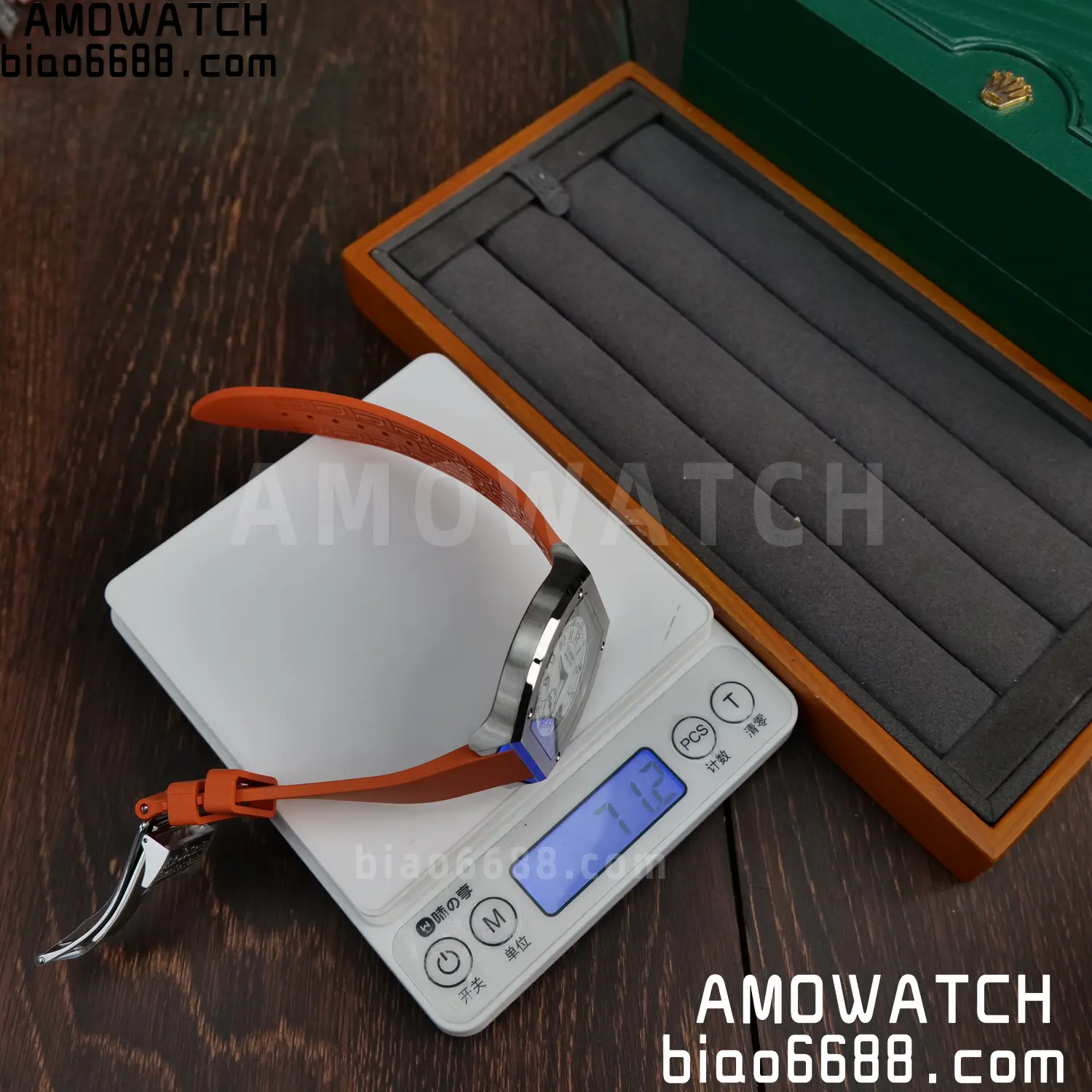 FPJ F.P.Journe Elegante FJ Factory Best Edition White Dial on Orange Rubber Strap Quartz V2 78 1d14142ab84a7c1 1 AMO Watch