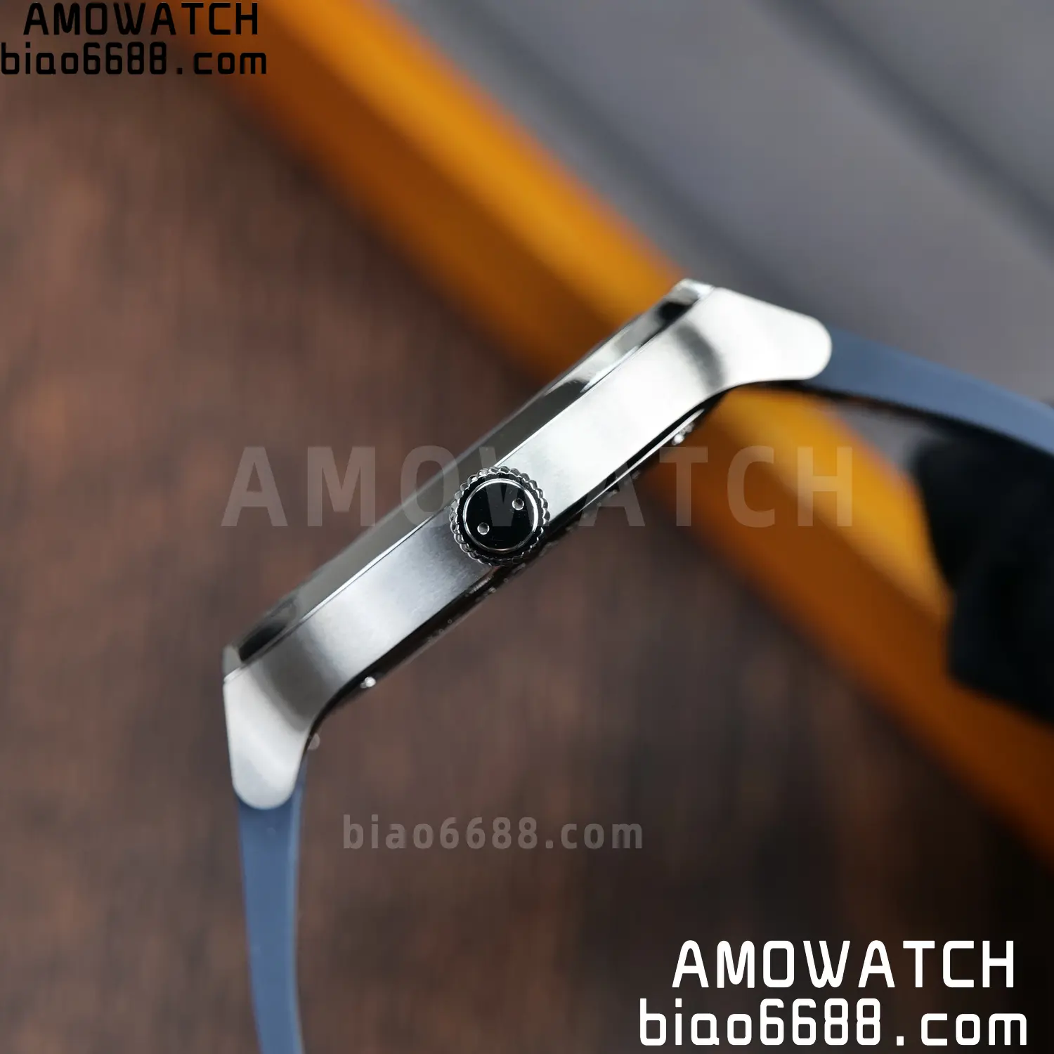FPJ F.P.Journe Elegante FJ Factory Best Edition White Dial on Blue Rubber Strap Quartz V2 92 1d4299e89d5eab3 AMO Watch