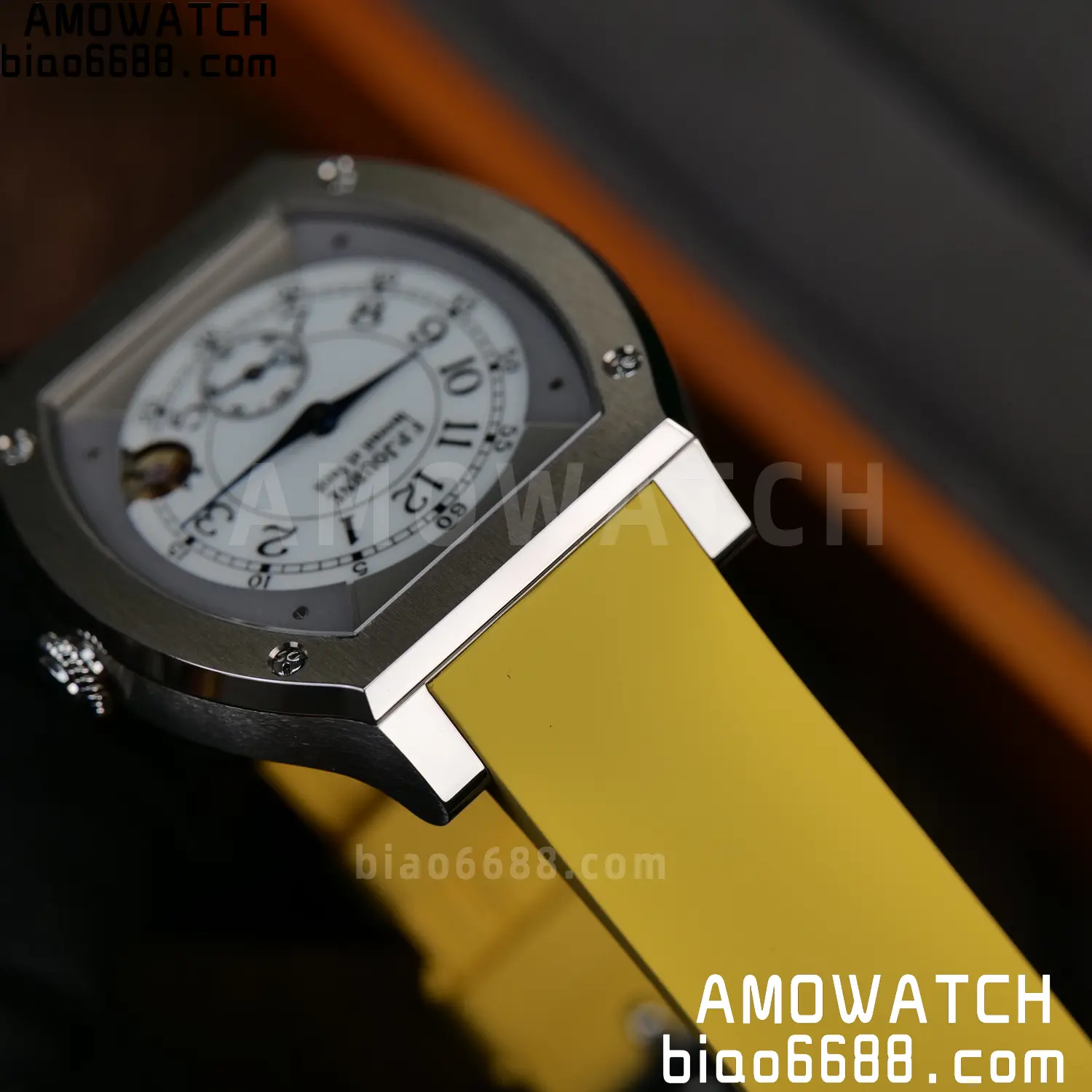 FPJ F.P.Journe Elegante FJ Factory Best Edition White Dial on Yellow Rubber Strap Quartz V2 89 1dce4d53917985c AMO Watch