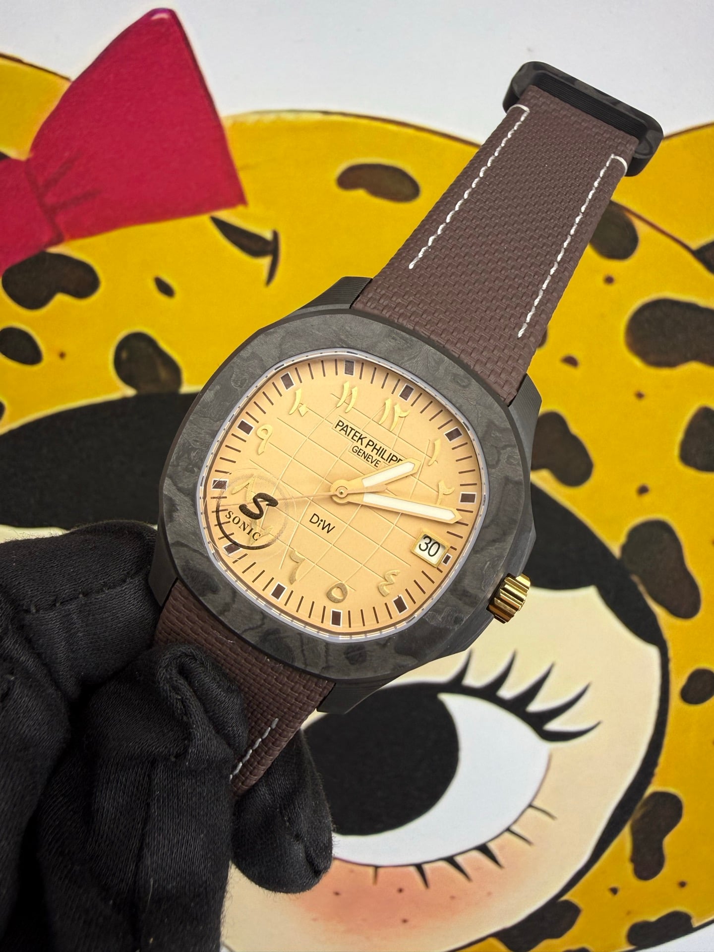PP Aquanaut 5167 Desert Eagle DIW SONIC Factory SF 1:1 Best Edition RG Dial On Brown Nylon Strap DD324 28 1dea79c57a0b489 阿默表行AmoWatch