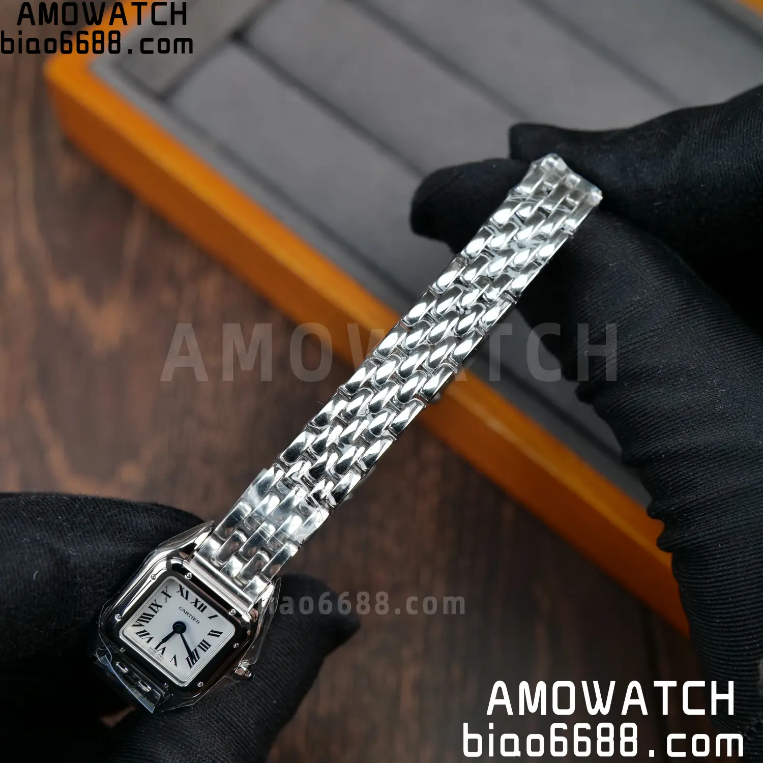 Panthère de Cartier Mini 19mm WSPN0012 BBA 1:1 Best Edition SS White Dial on SS Bracelet Swiss Quartz 73 1f6df0fa03299c9 AMO Watch