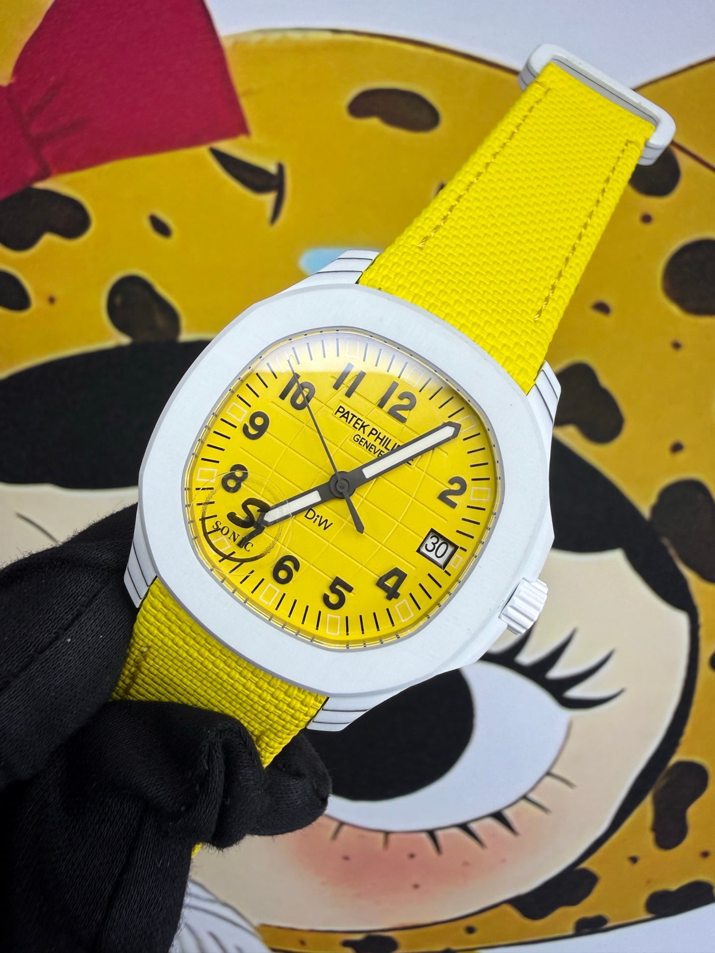 PP Aquanaut 5167 Lemon DIW SONIC Factory SF 1:1 Best Edition Yellow Dial On Yellow Nylon Strap DD324 27 1fa1029bed0e318 阿默表行AmoWatch