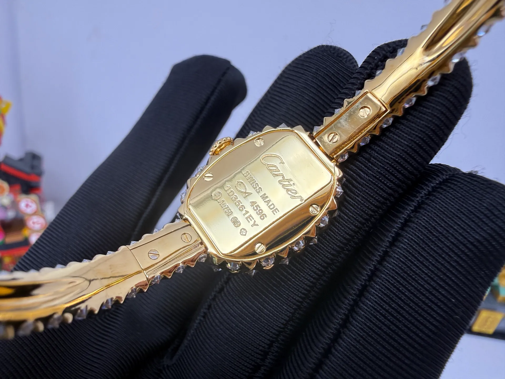 Cartier Baignoire 18.7mm YG BAIGNOIRE BBAF 1:1 Best Edition White Dial on YG Bracelet Ronda Quartz 43 22a4c9c1a21c5d4 AMO Watch