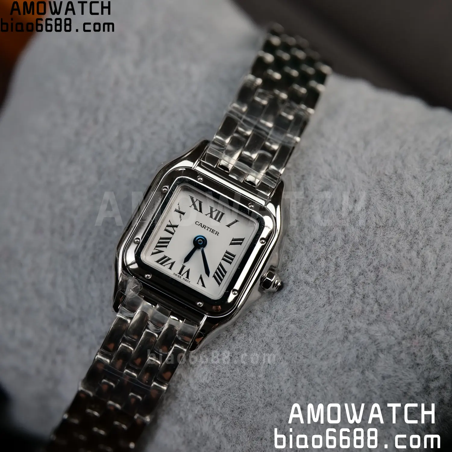 Panthère de Cartier Mini 19mm WSPN0012 BBA 1:1 Best Edition SS White Dial on SS Bracelet Swiss Quartz 101 2308f0ed38d887f AMO Watch
