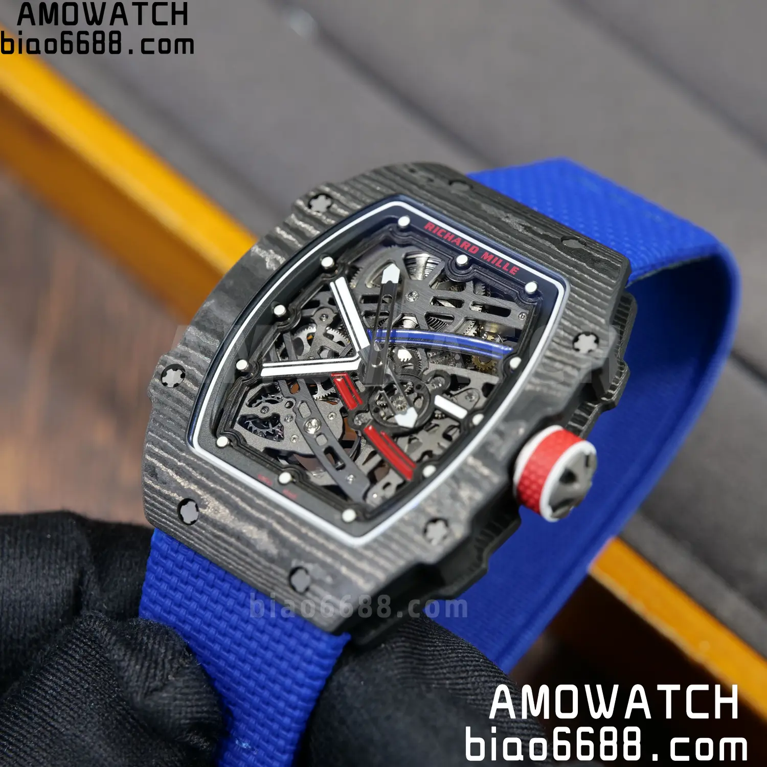 RICHARD MILLE RM67-02 Black NTPT RICH Factory PRO 1:1 France Blue/Red/White Skeleton Dial CRMA7 Super Clone V2 88 23ea9405085ea03 阿默表行AmoWatch
